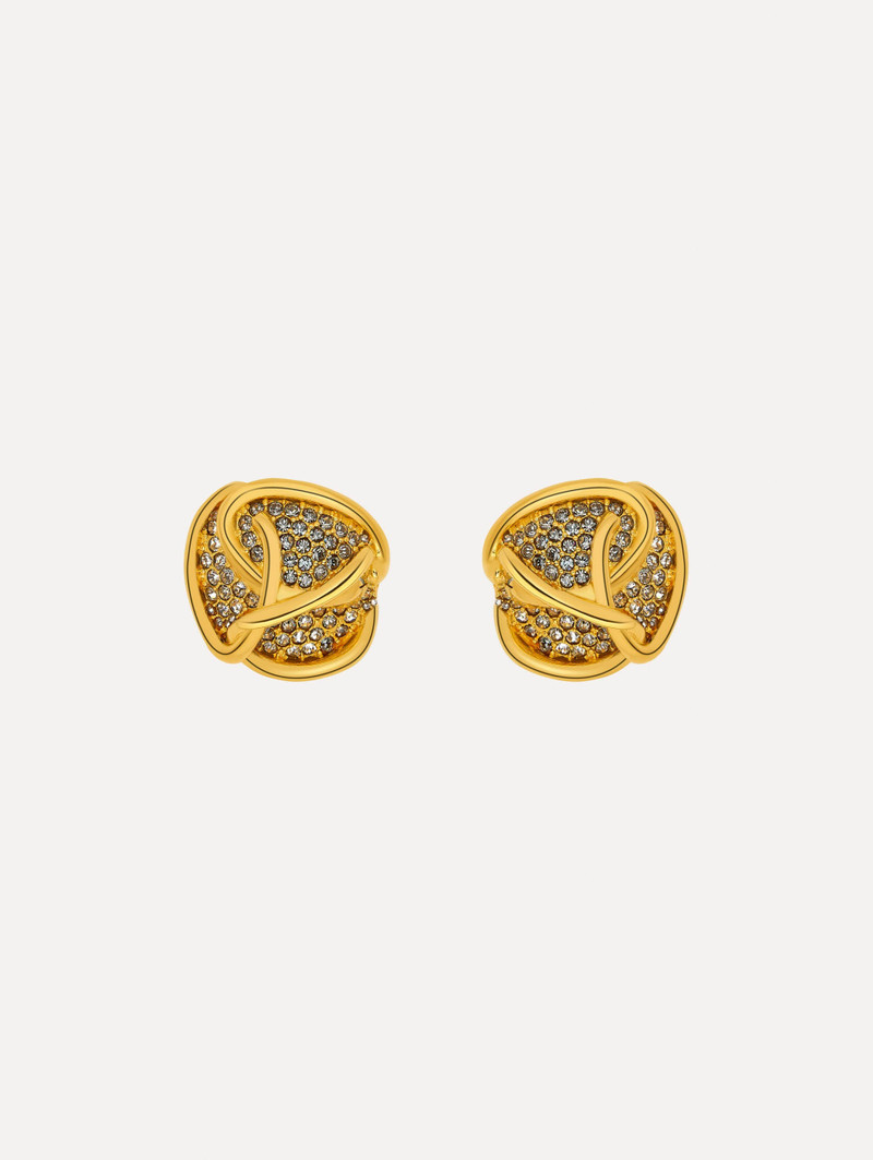 BRAIDED O PAVÉ EARRINGS 1