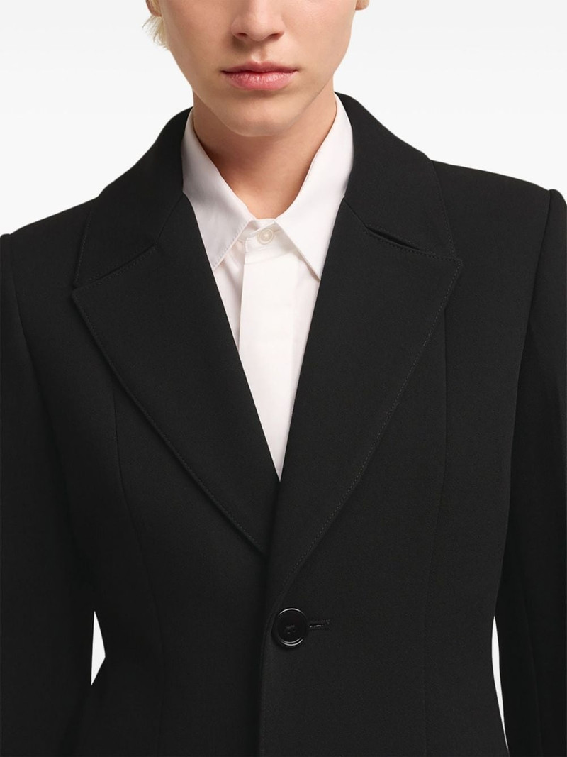 single-breasted virgin-wool coat 5