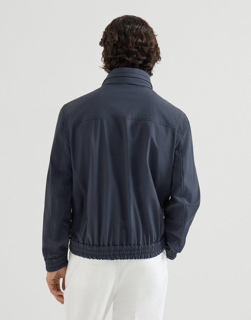 Bonded nylon outerwear jacket with packable hood 3