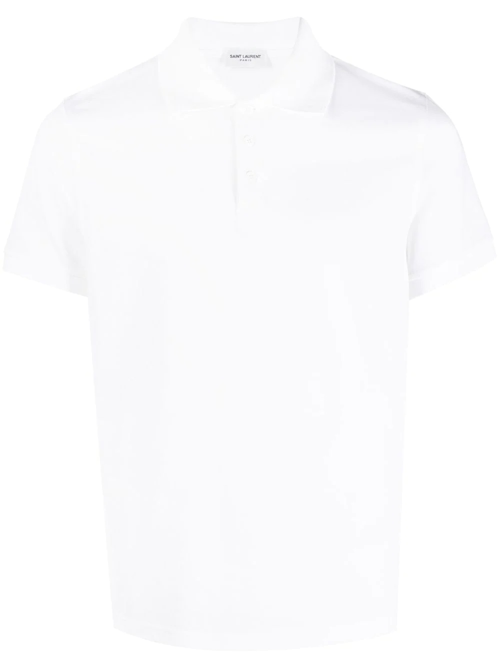 embroidered-logo short-sleeved polo shirt - 1