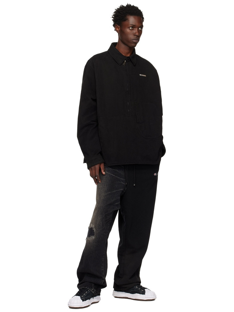 We11done Black Half-Zip Shirt outlook