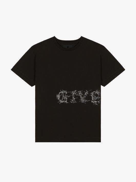 GIVENCHY BARBED WIRE VINTAGE OVERSIZED T-SHIRT - 4