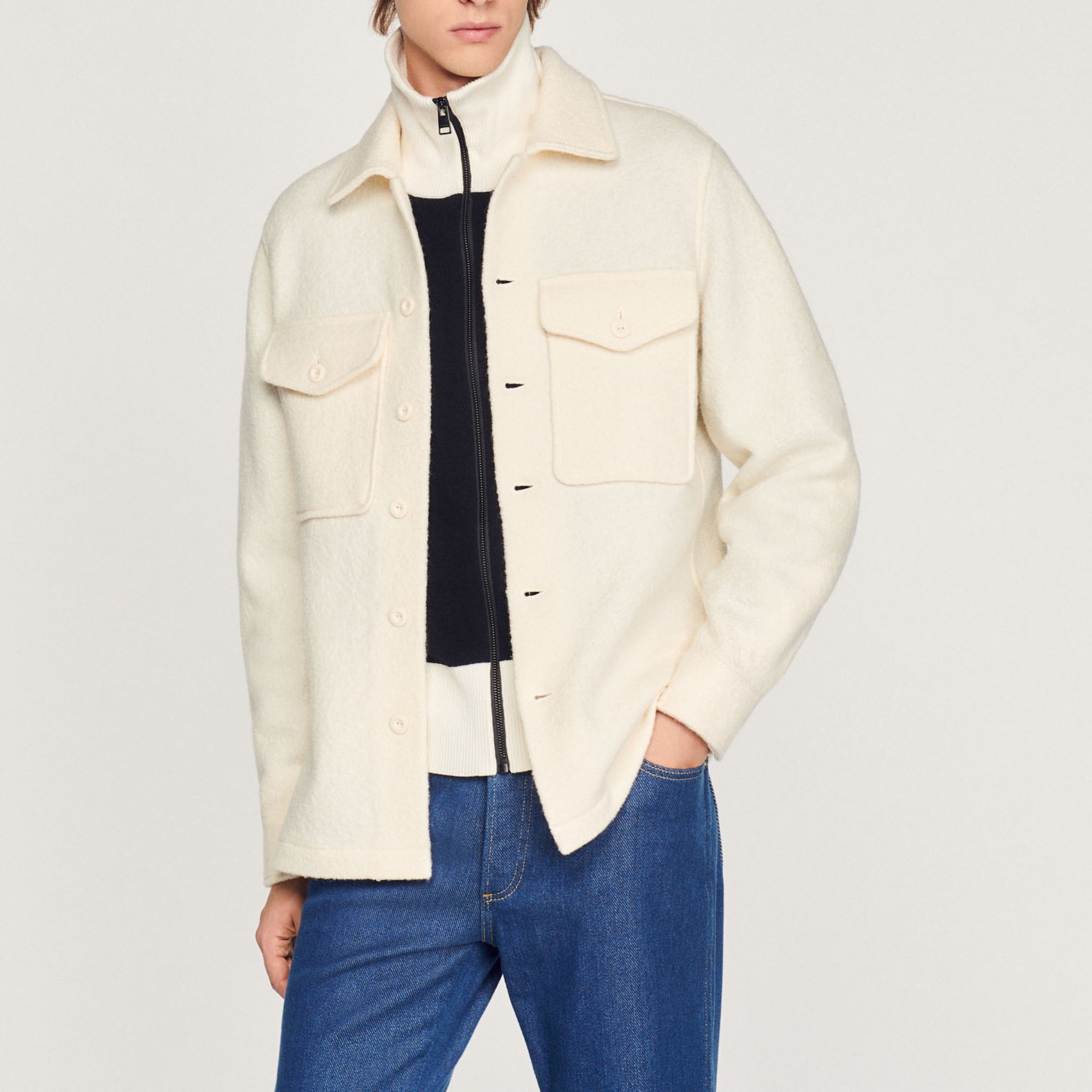 Boiled wool overshirt - 5