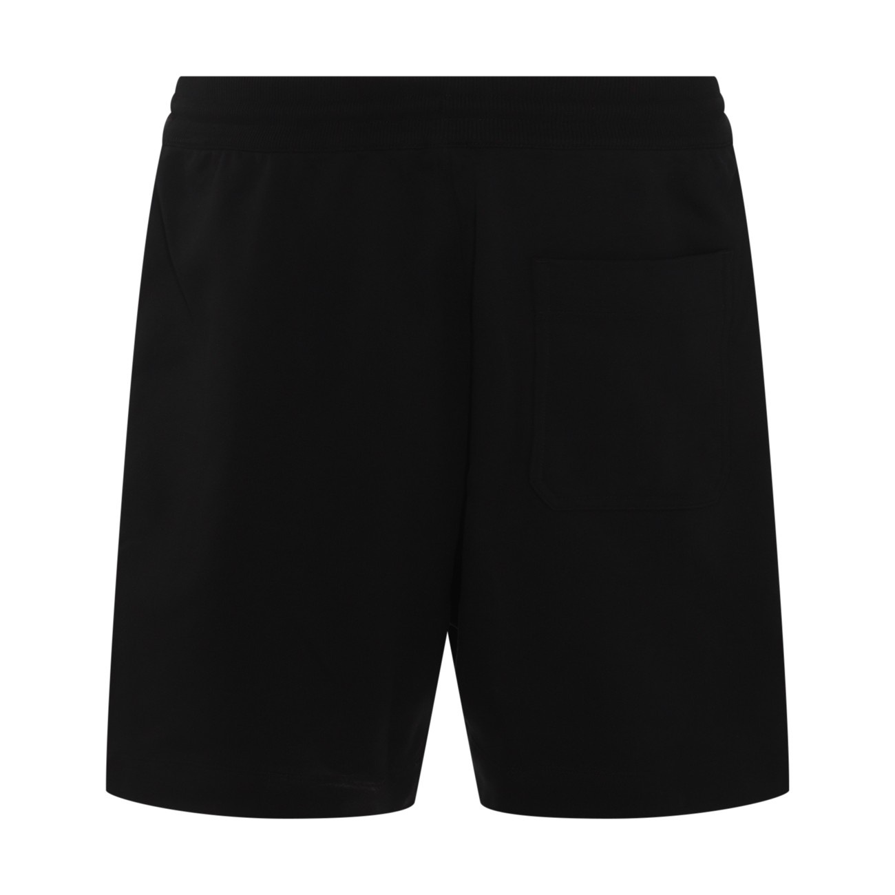 black cotton blend shorts - 2