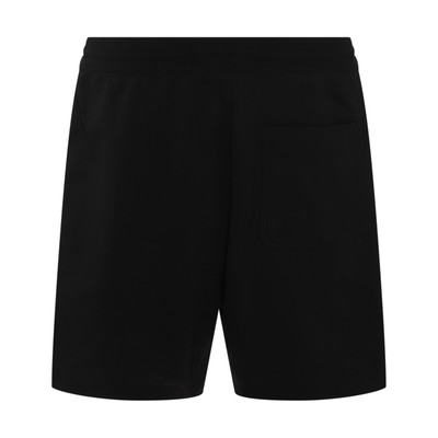 adidas black cotton blend shorts outlook
