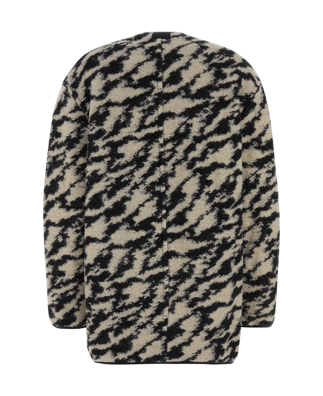 Embroidered Wool Blend Fermelia Reversible Jacket - 2