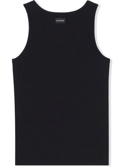 BALENCIAGA sleeveless jersey tank top outlook