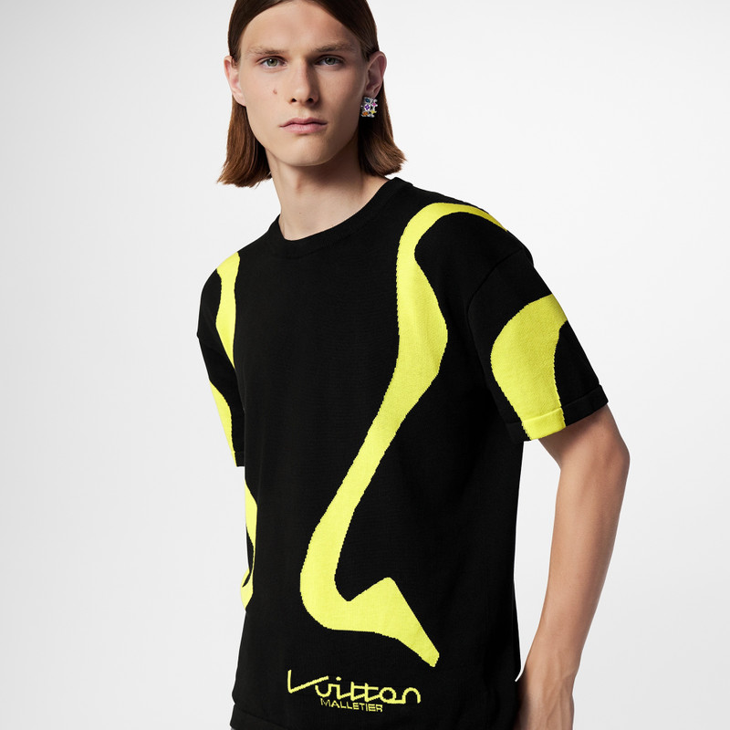 Sporty Line Intarsia Short-Sleeved Crewneck 4