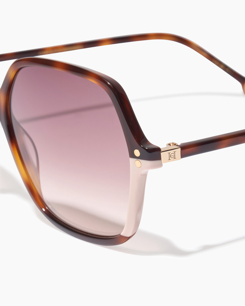 Oversized Oval Sunglasses With Contrast Frames 4
