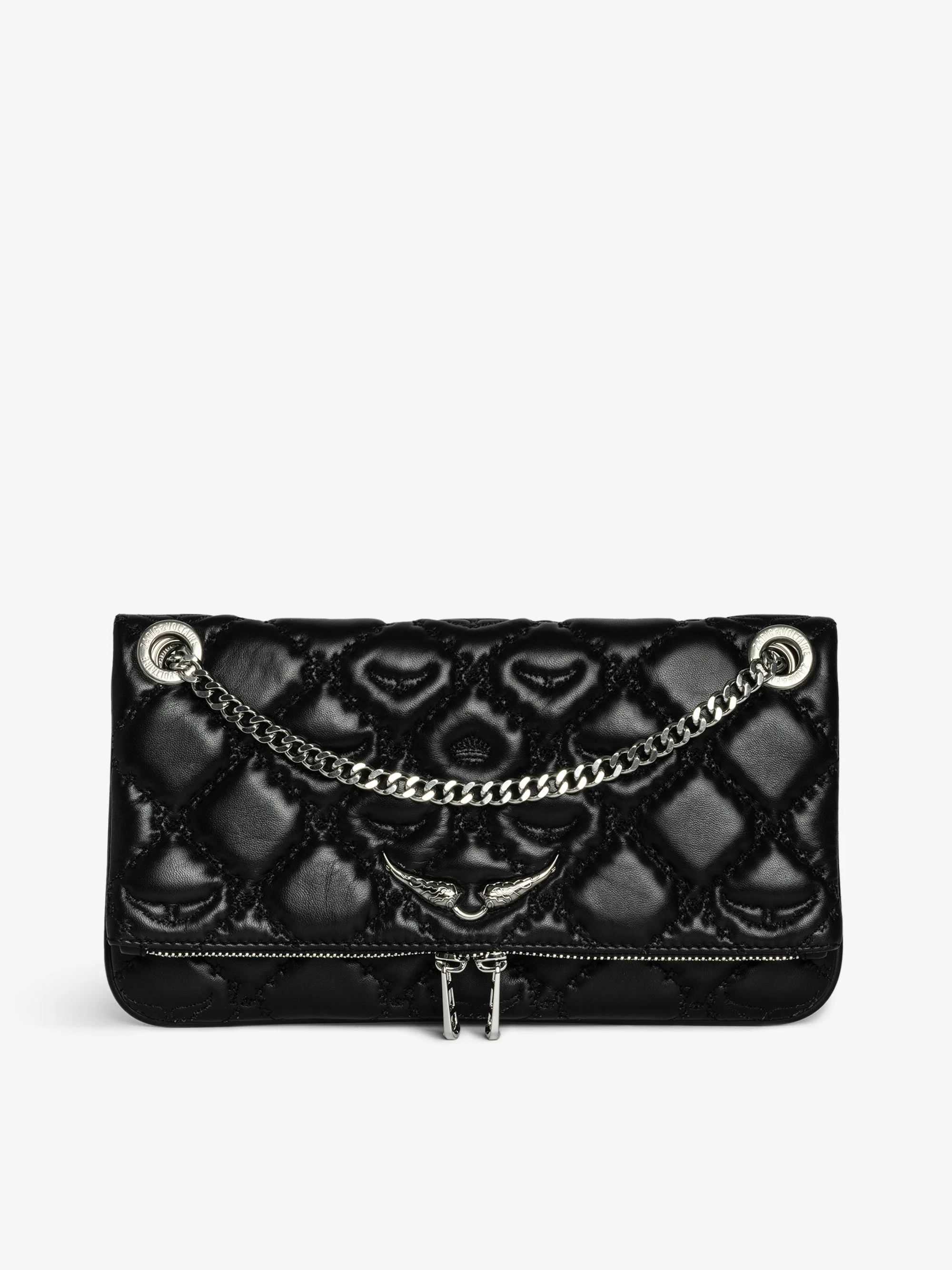 Rock II Quilted Monogram Clutch - 1
