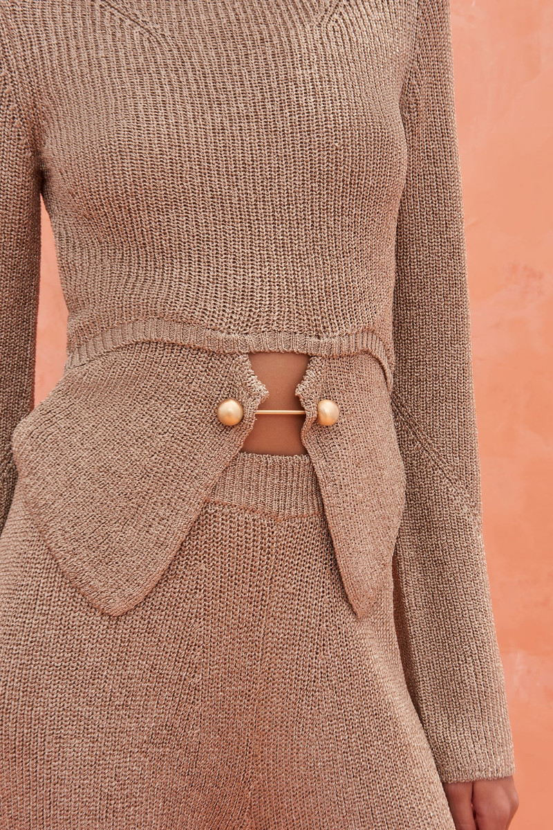 Cult Gaia RAMSEY KNIT TOP outlook