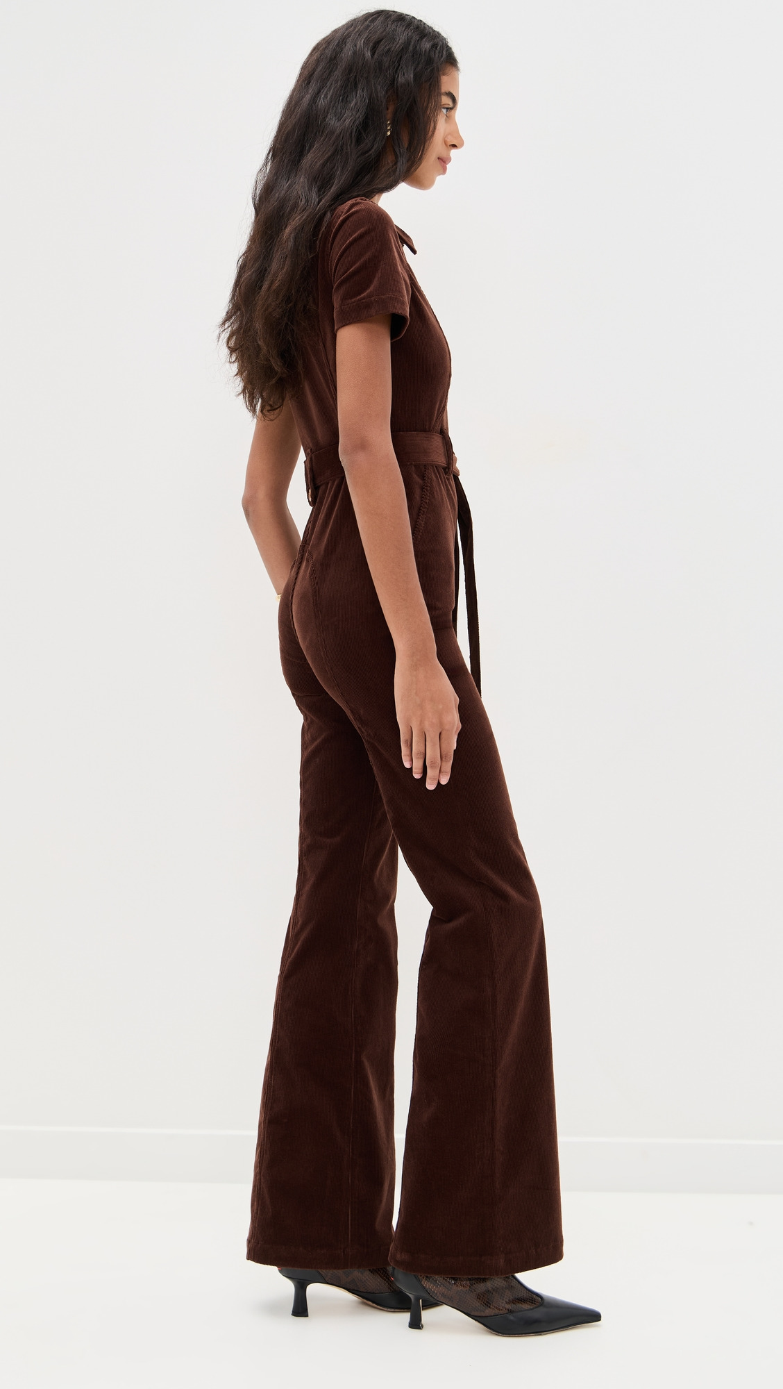 Gorgeous Corduroy Wide Leg Jumpsuit - 3