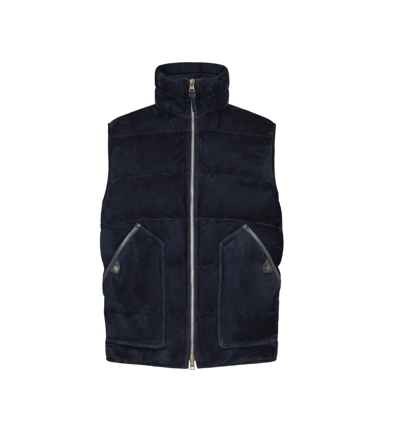 SUEDE DOWN GILET 1