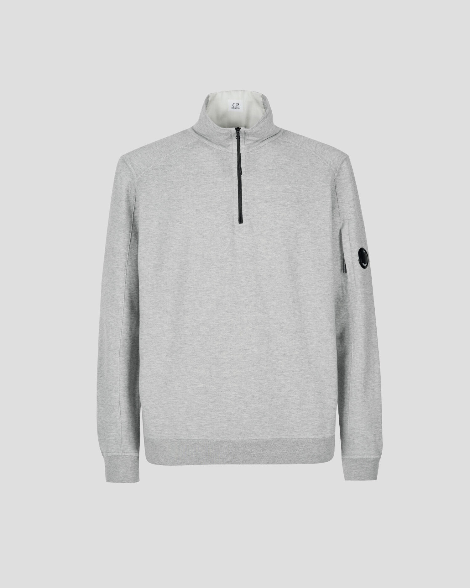 CP COMPANY｜SWEATSHIRTS (Light Fleece Logo Sweatshirt (1 C.P. Company Light Fleece Half Zipped Sweatshirt | REVERSIBLE