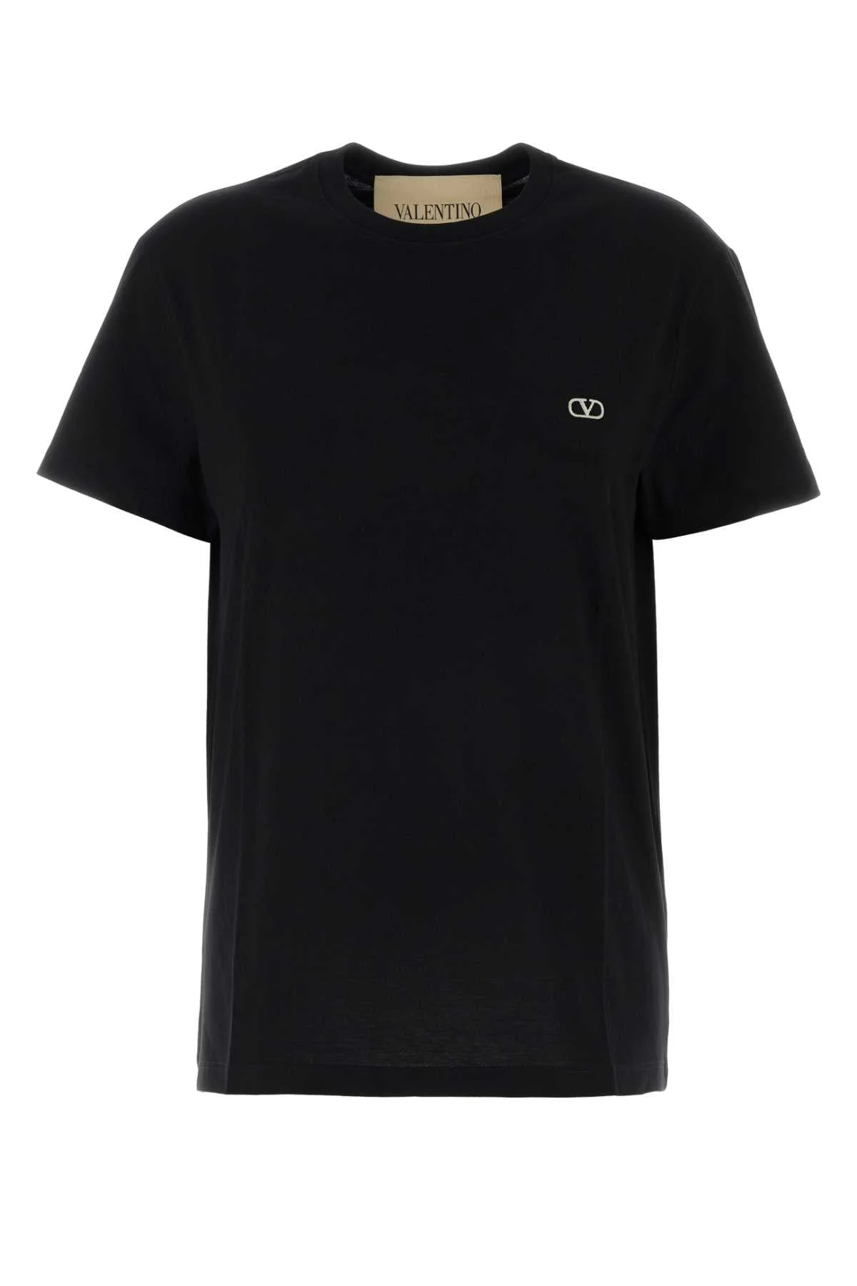 Valentino Garavani Women Black Cotton T-Shirt - 1