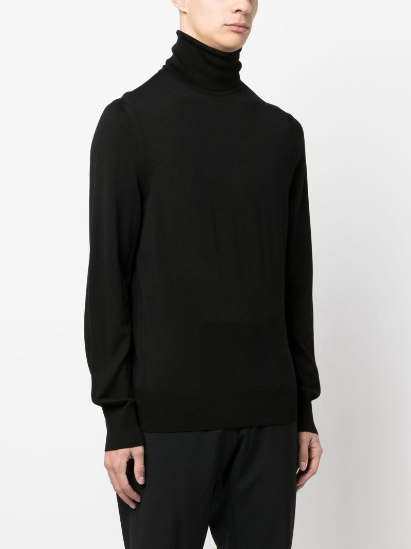 roll-neck wool jumper - 3