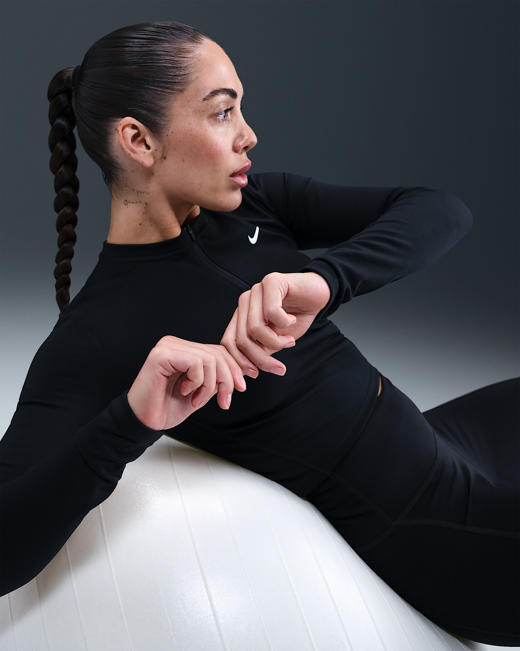 Nike One Women's Dri-FIT 1/2-Zip Mid Layer - 3