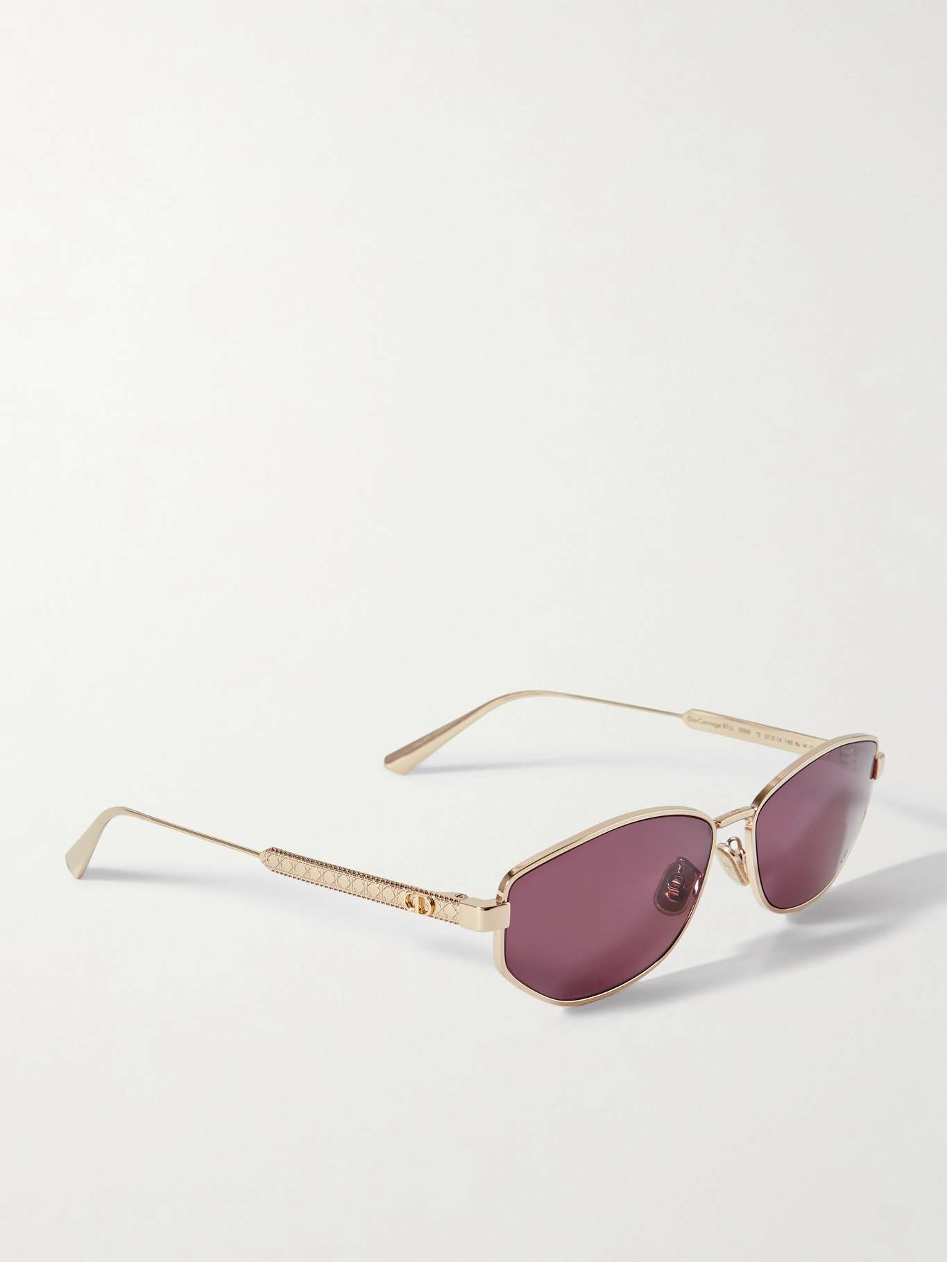 DiorCannage B1U oval-frame rose gold-tone sunglasses Rose gold - 3