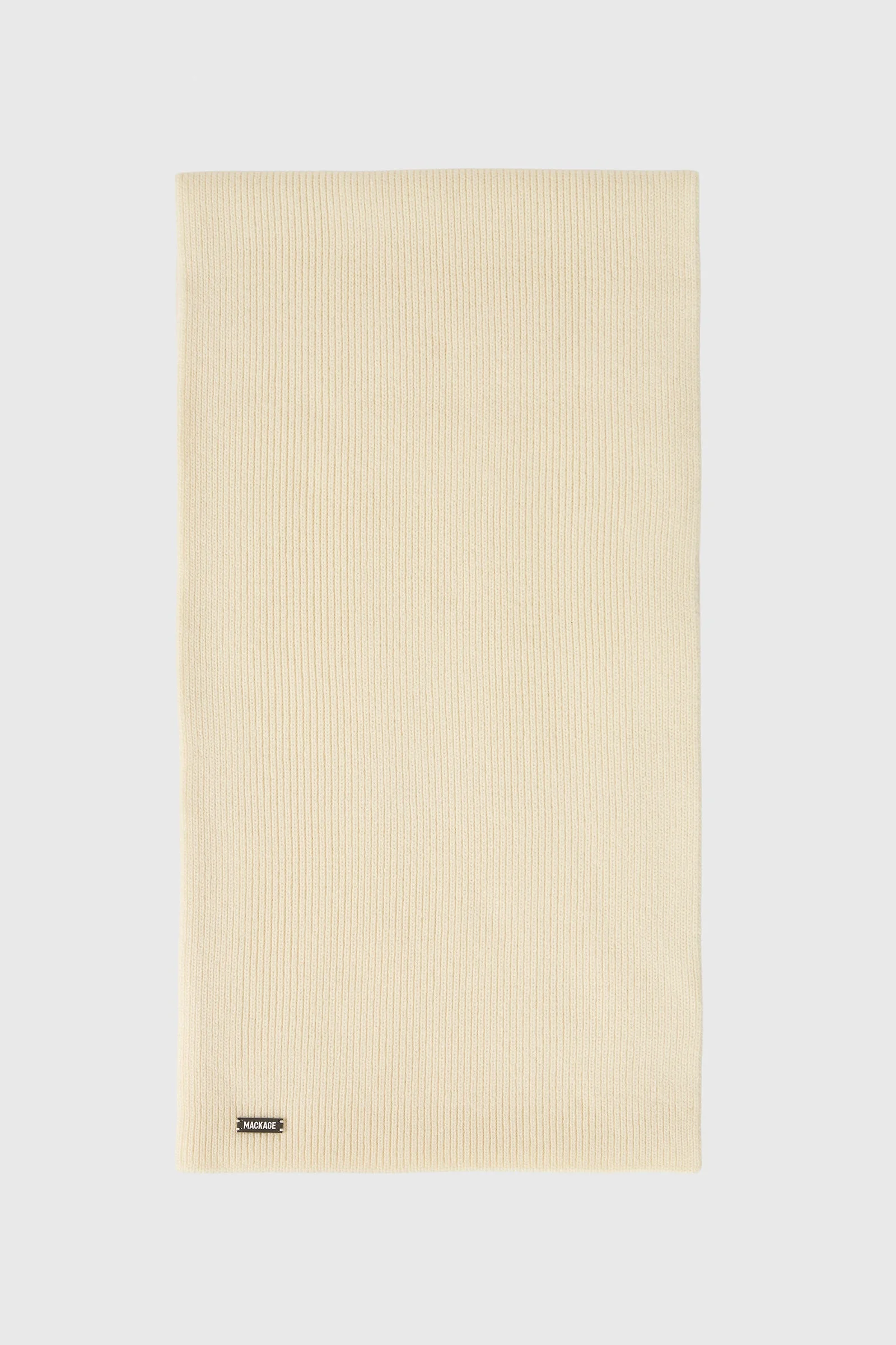 BENSON Rib-Knit Wool Blend Scarf - 1