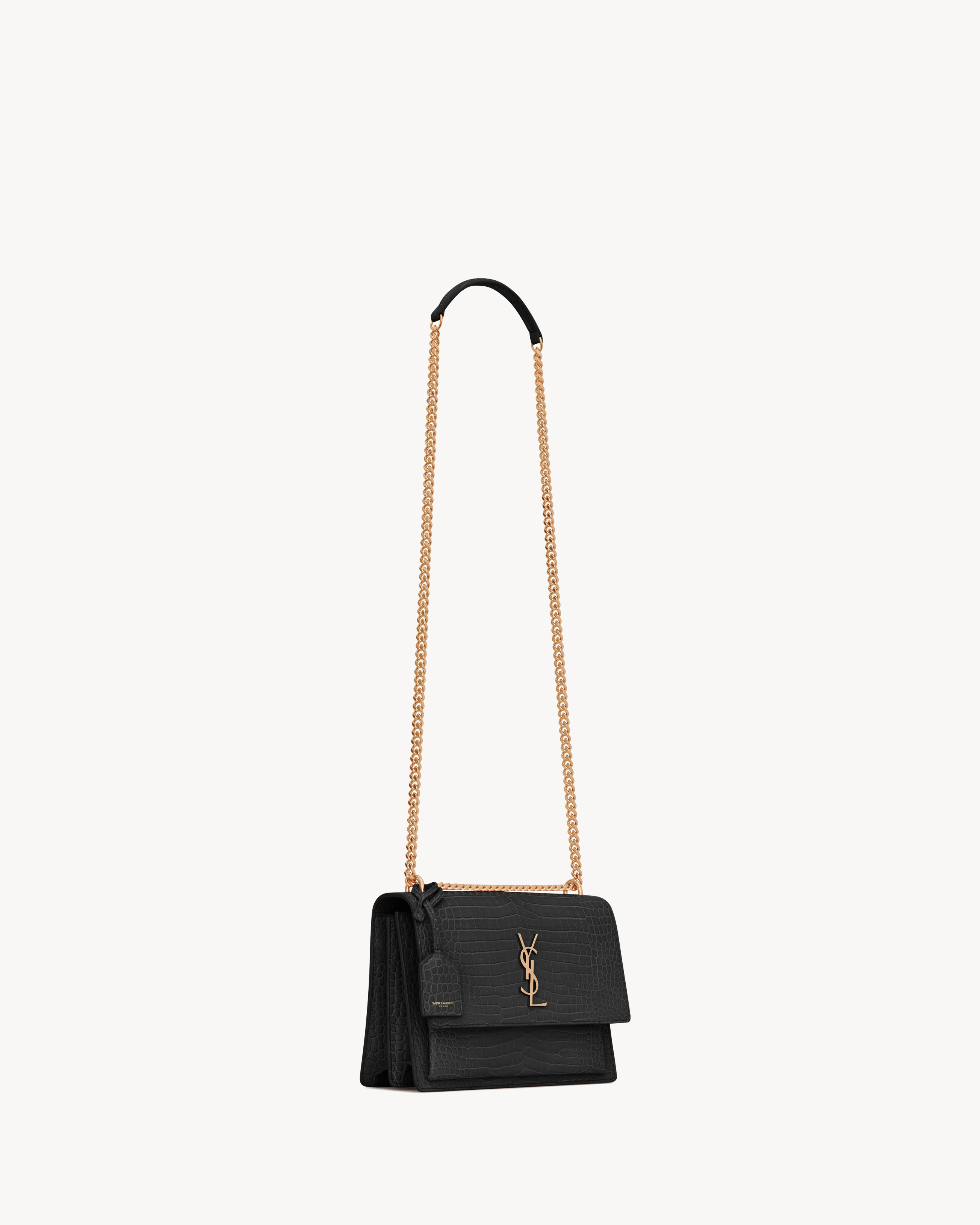SUNSET MEDIUM IN CROCODILE-EMBOSSED LEATHER - 6
