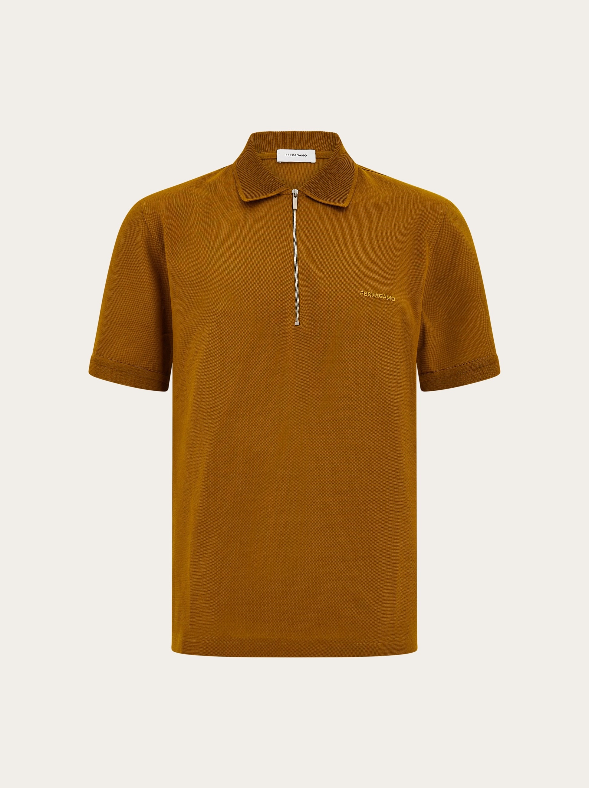 Polo shirt with zip collar - 1