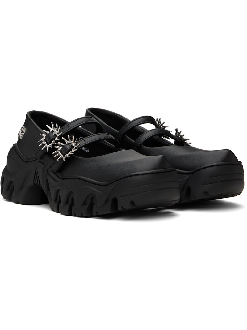 Black MJ Ballerina Flats 4