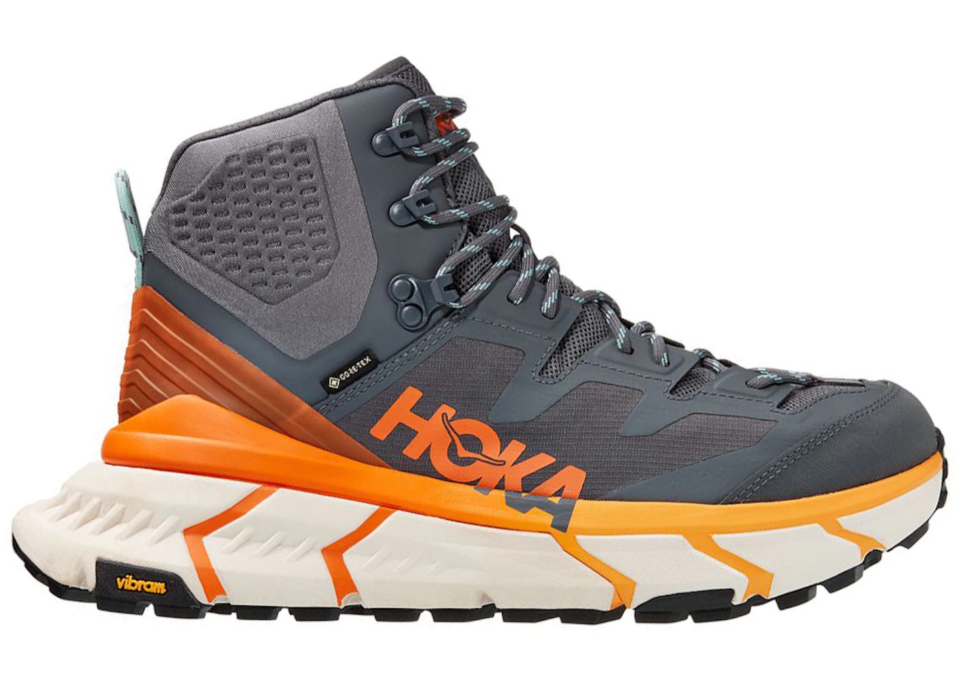 Hoka One One Tennine Hike Gore-Tex Castlerock Persimmon Orange - 1