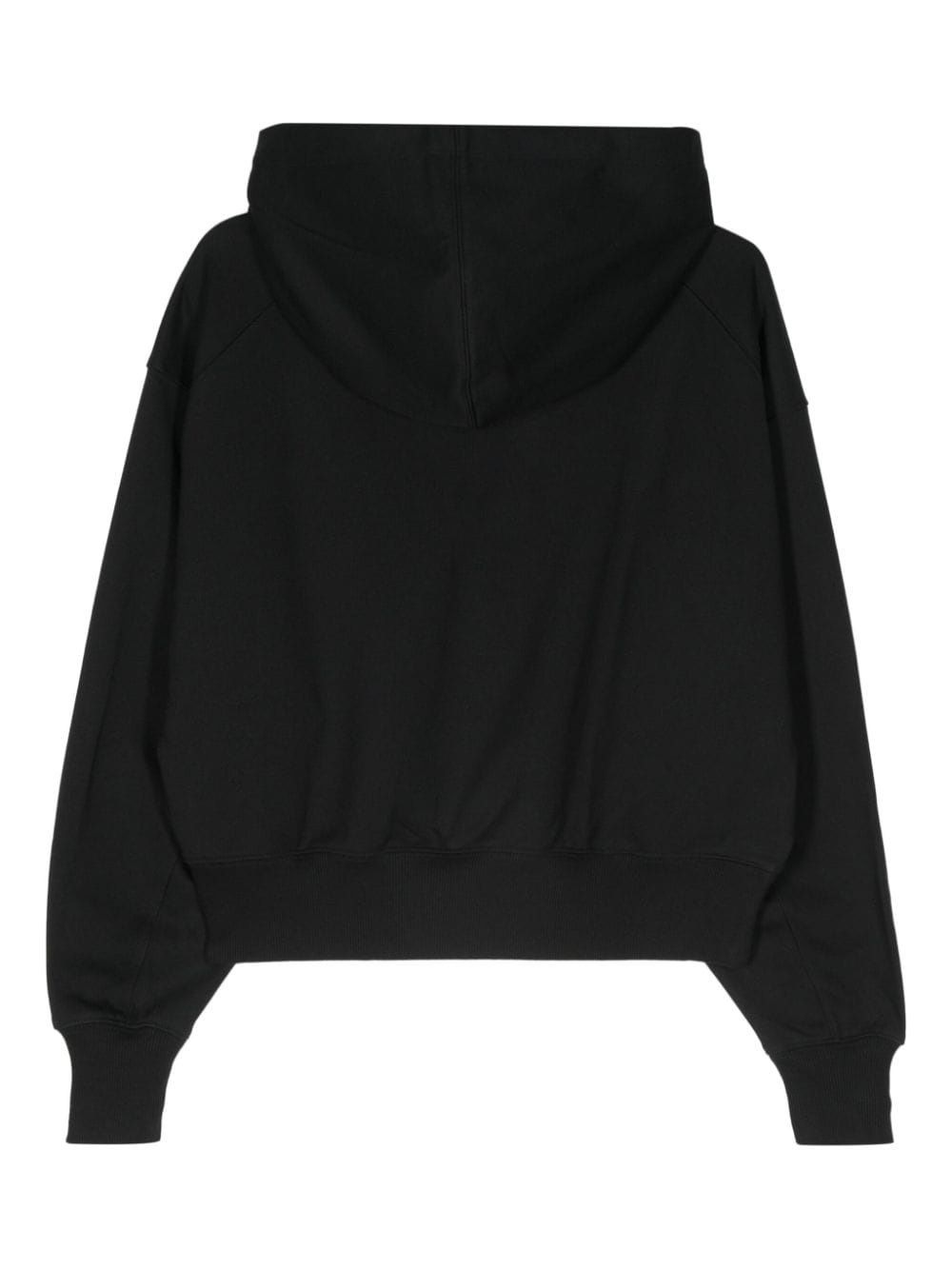 logo-print cotton hoodie - 2