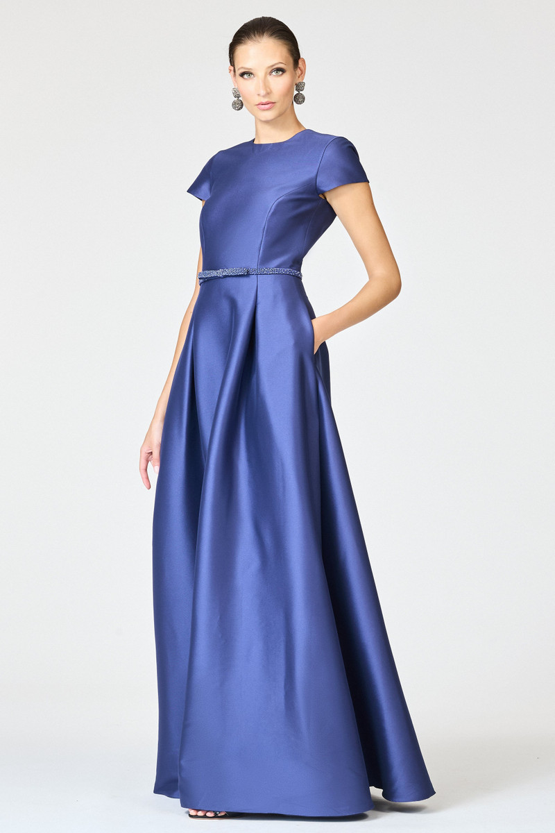 SACHIN & BABI BLYTHE GOWN - WASHED INDIGO outlook