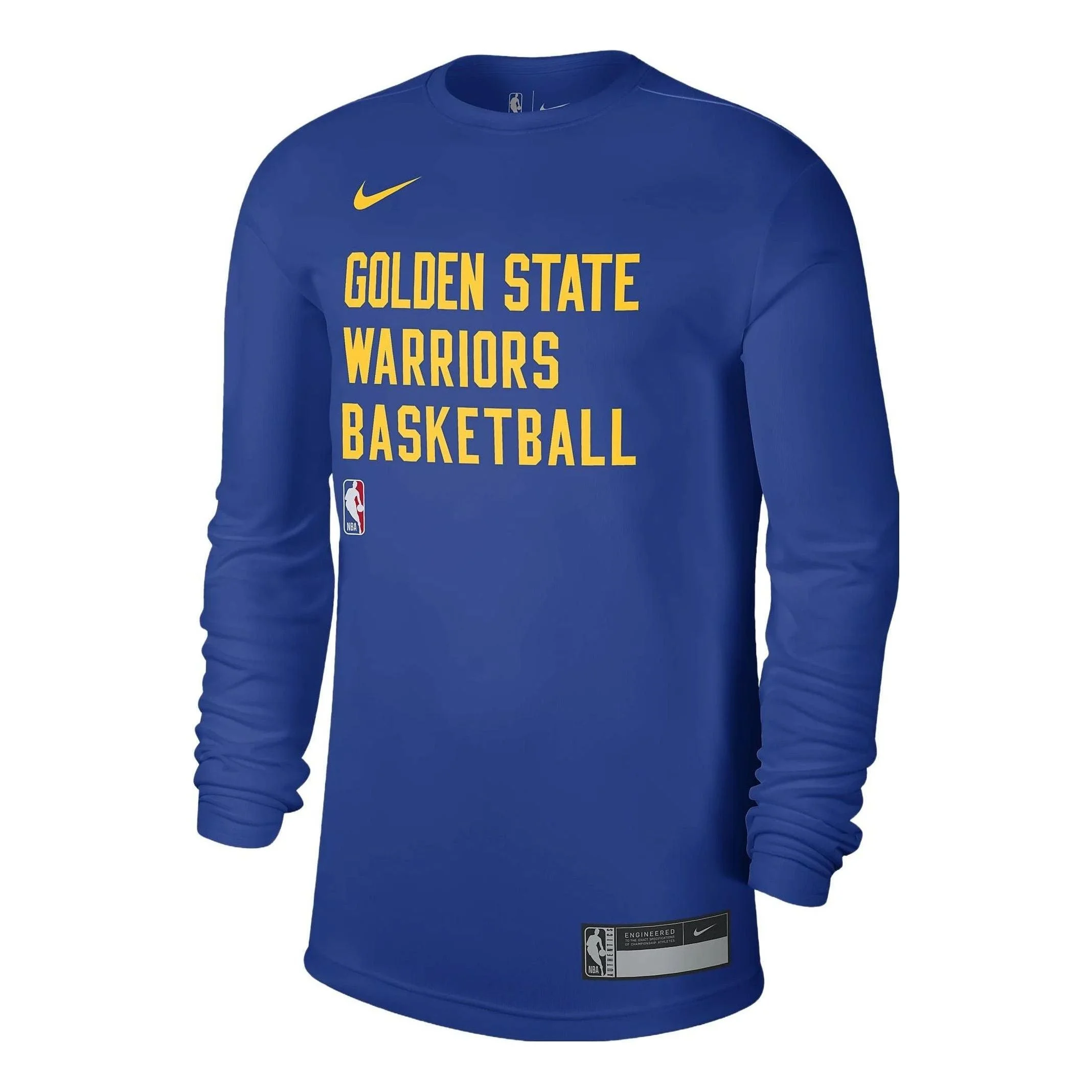 Nike x NBA Dri-FIT Golden State Warriors Training Long Sleeve T-shirt 'Blue' FD9949-495 - 1