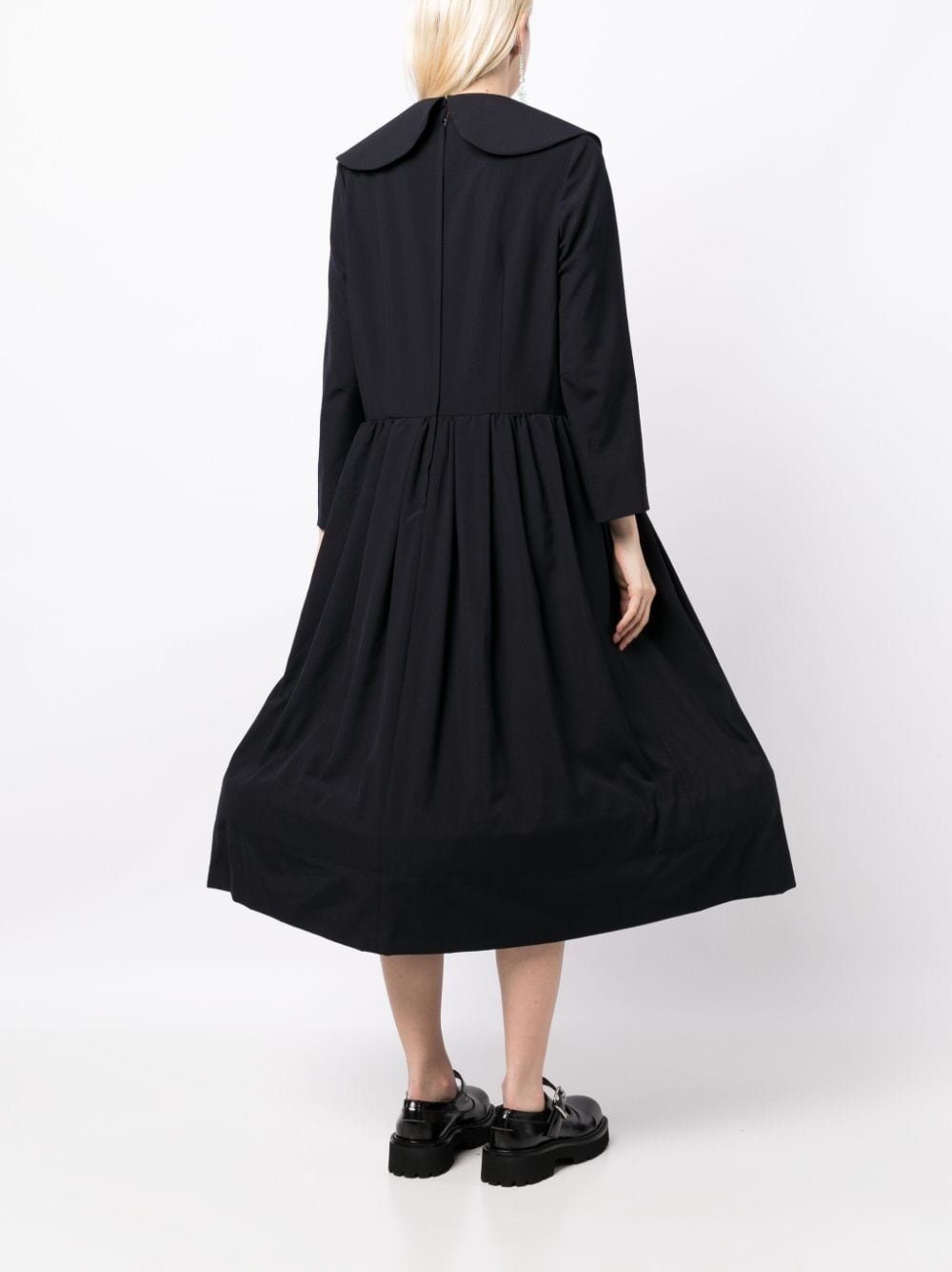 bib-collar midi dress - 4