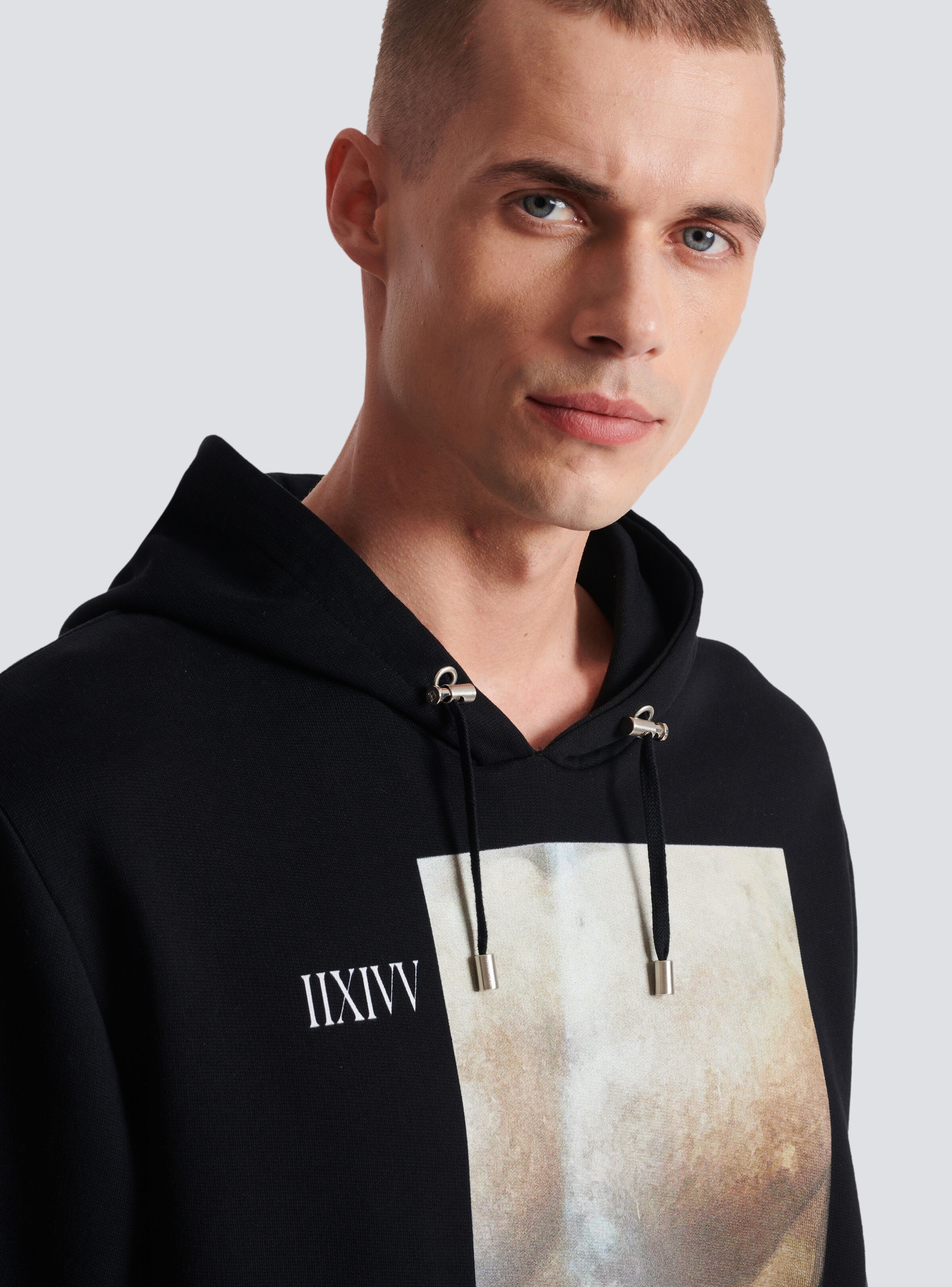 Statue print hoodie - 7