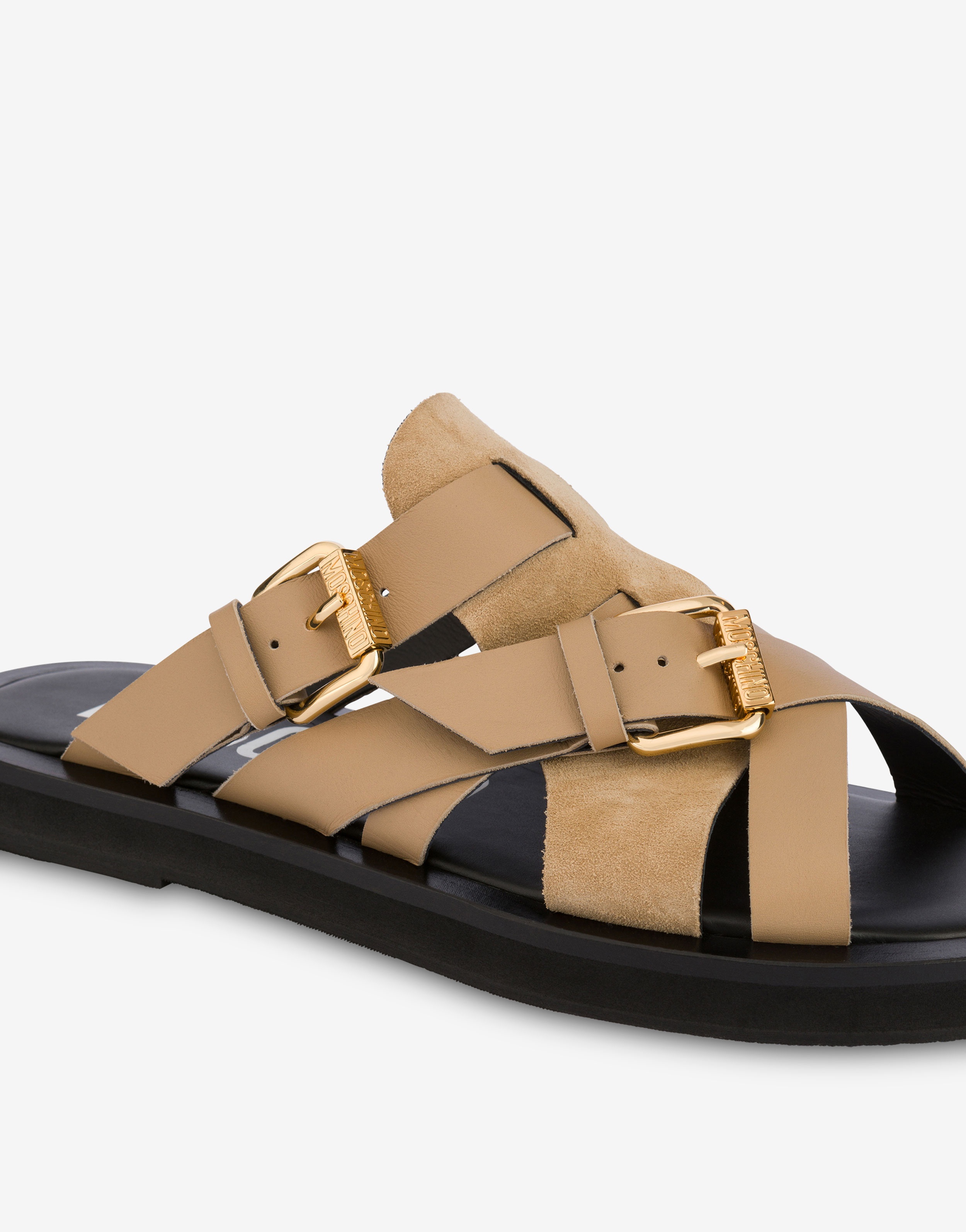 DOUBLE BUCKLE SANDALS - 4