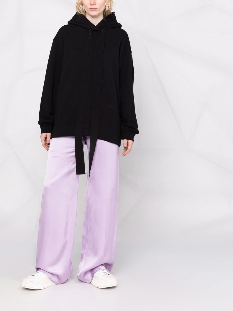 PATOU funnel-neck graphic hoodie outlook