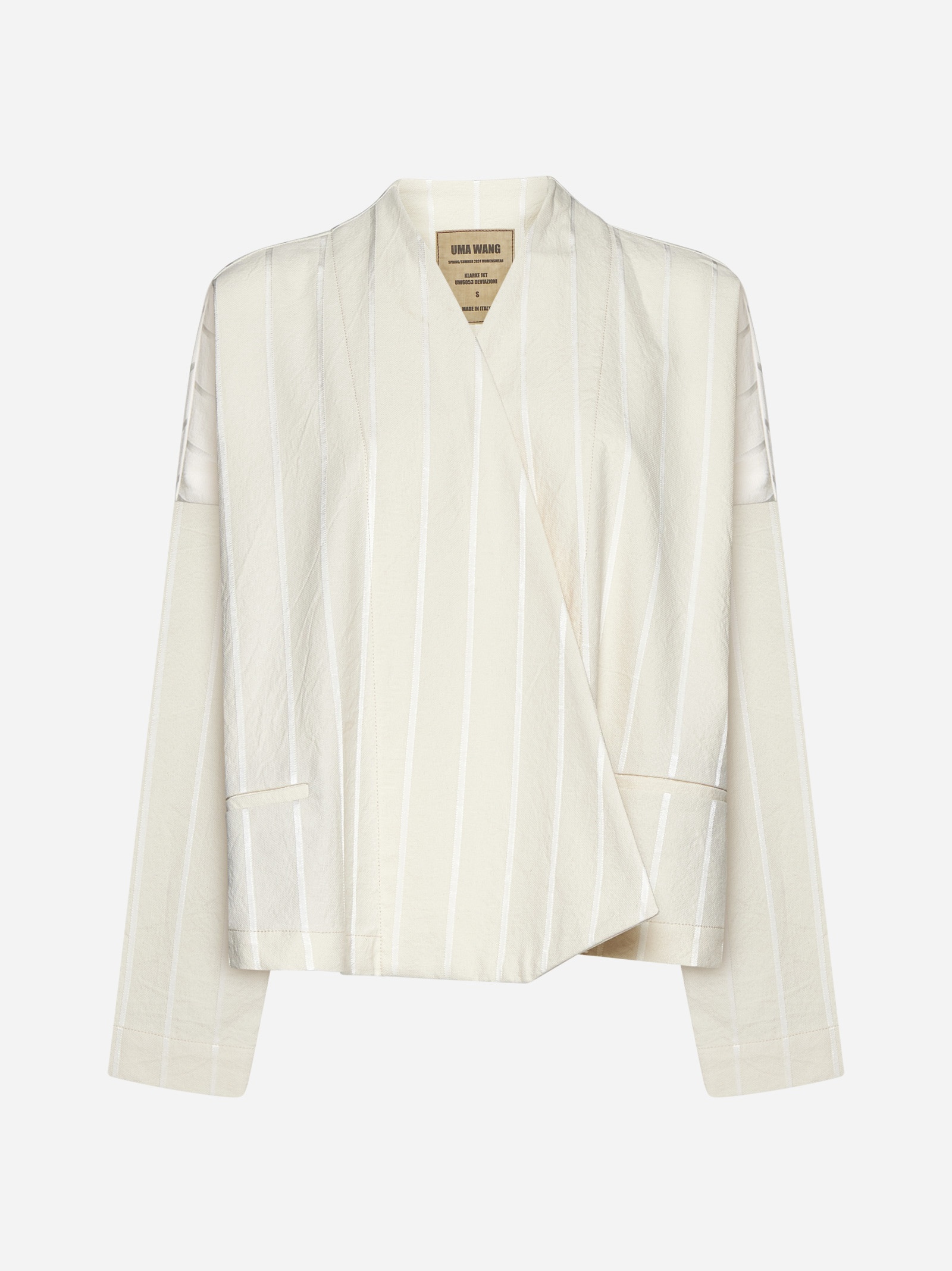 Klarke pinstripe cotton-blend jacket - 1