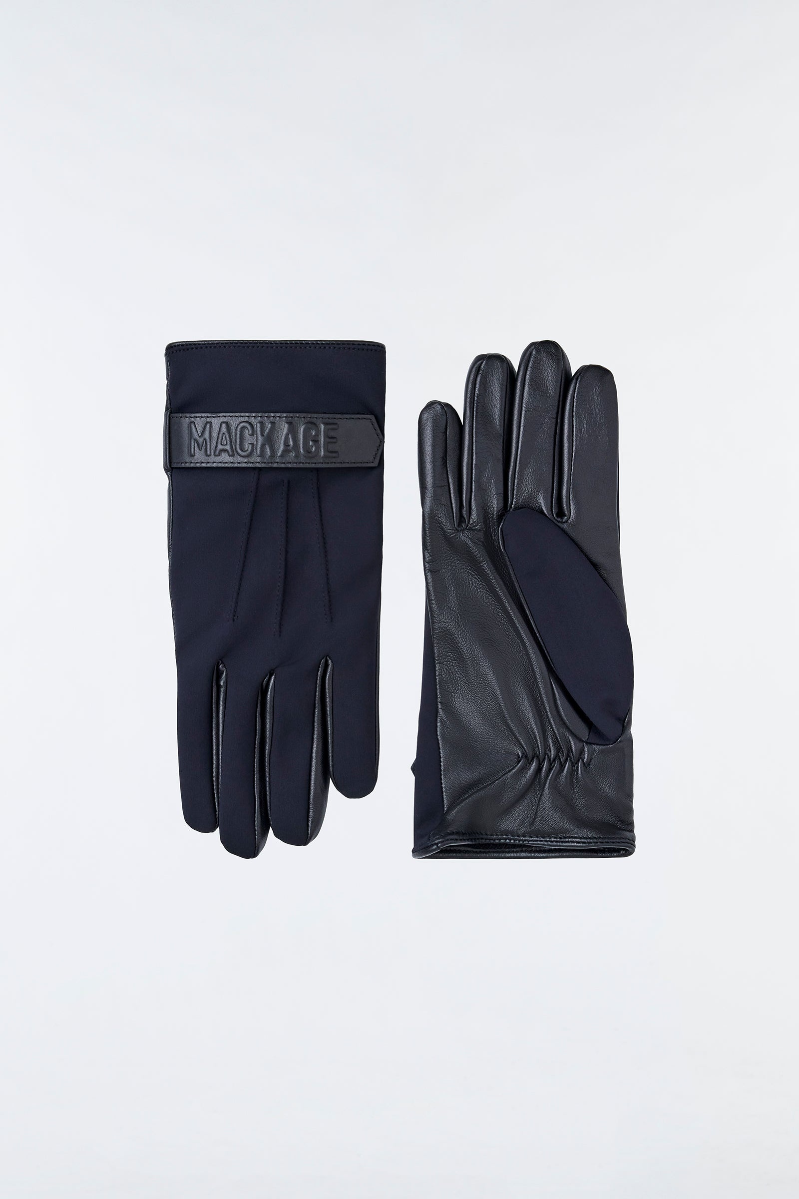 OZ (R)Leather and fleece glove with wrist tab - 2