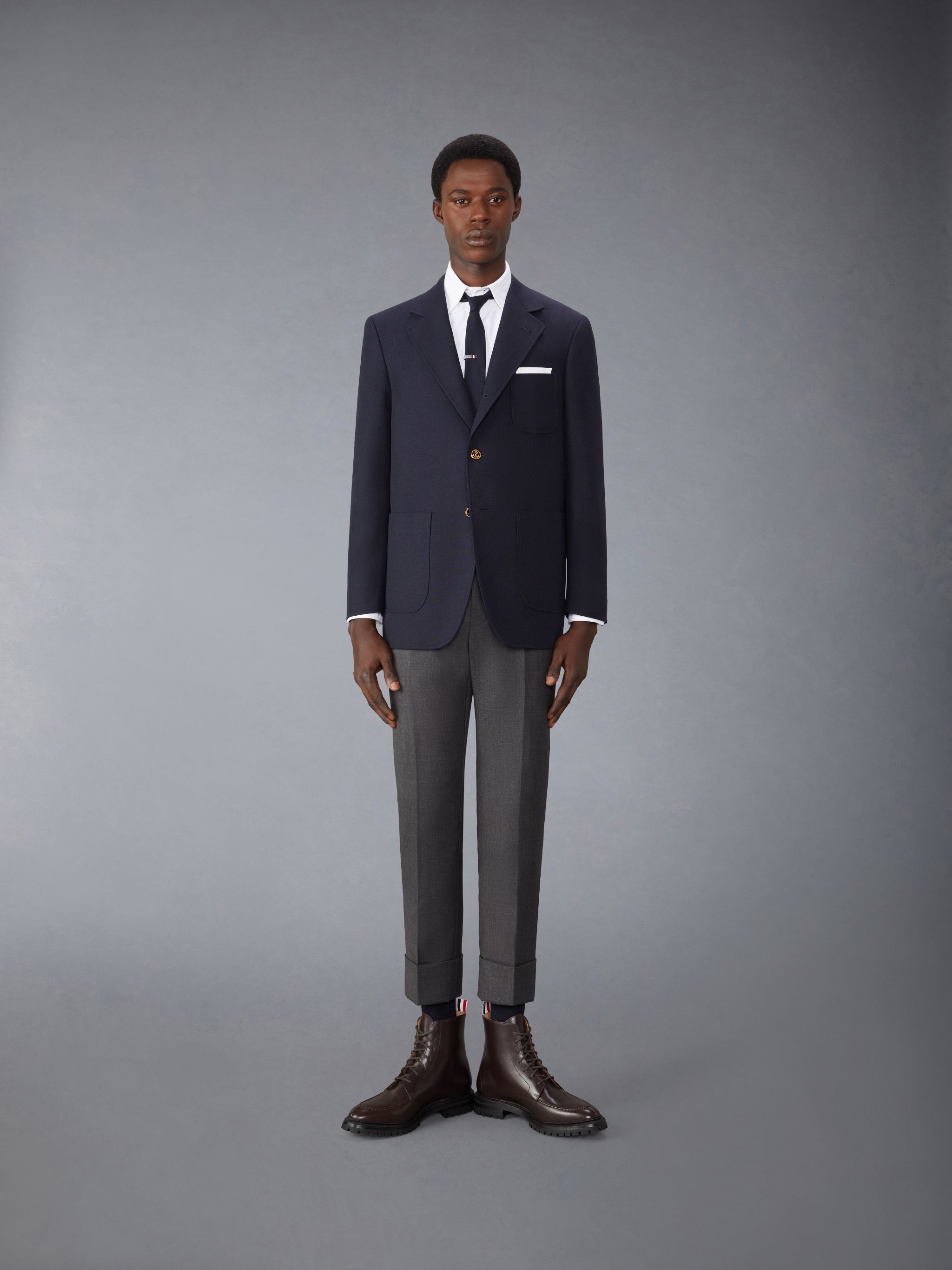 Crispy Wool Unstructured Sack Sport Coat - 3