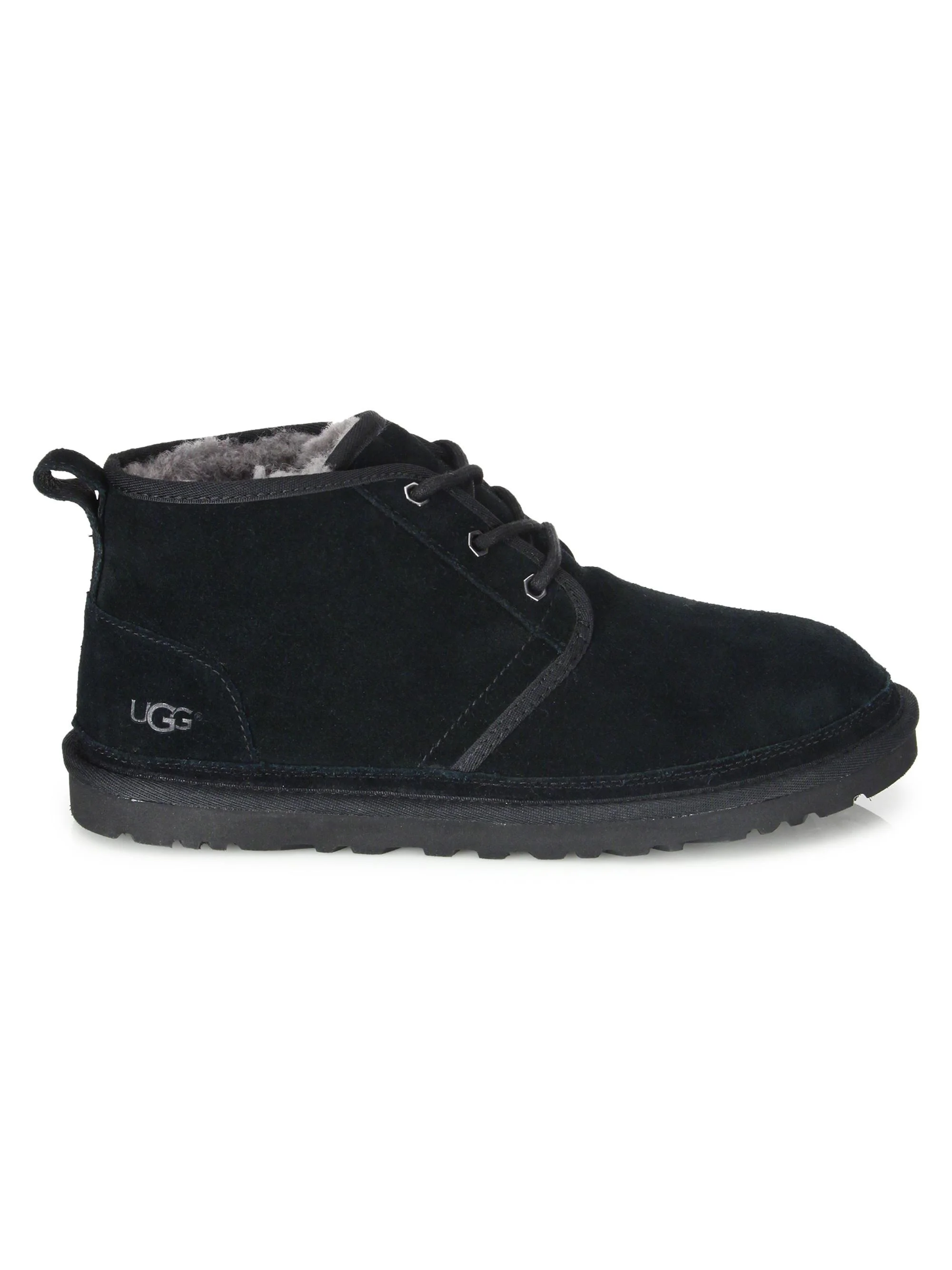 Men's Unisex Neumel Suede Chukka Boots - Black - 1