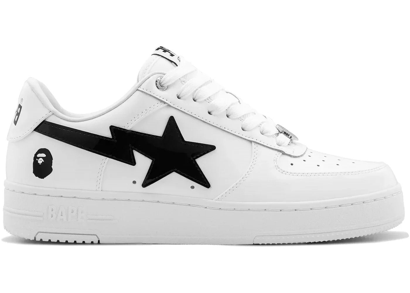 A Bathing Ape Bape Sta #2 White Black - 1