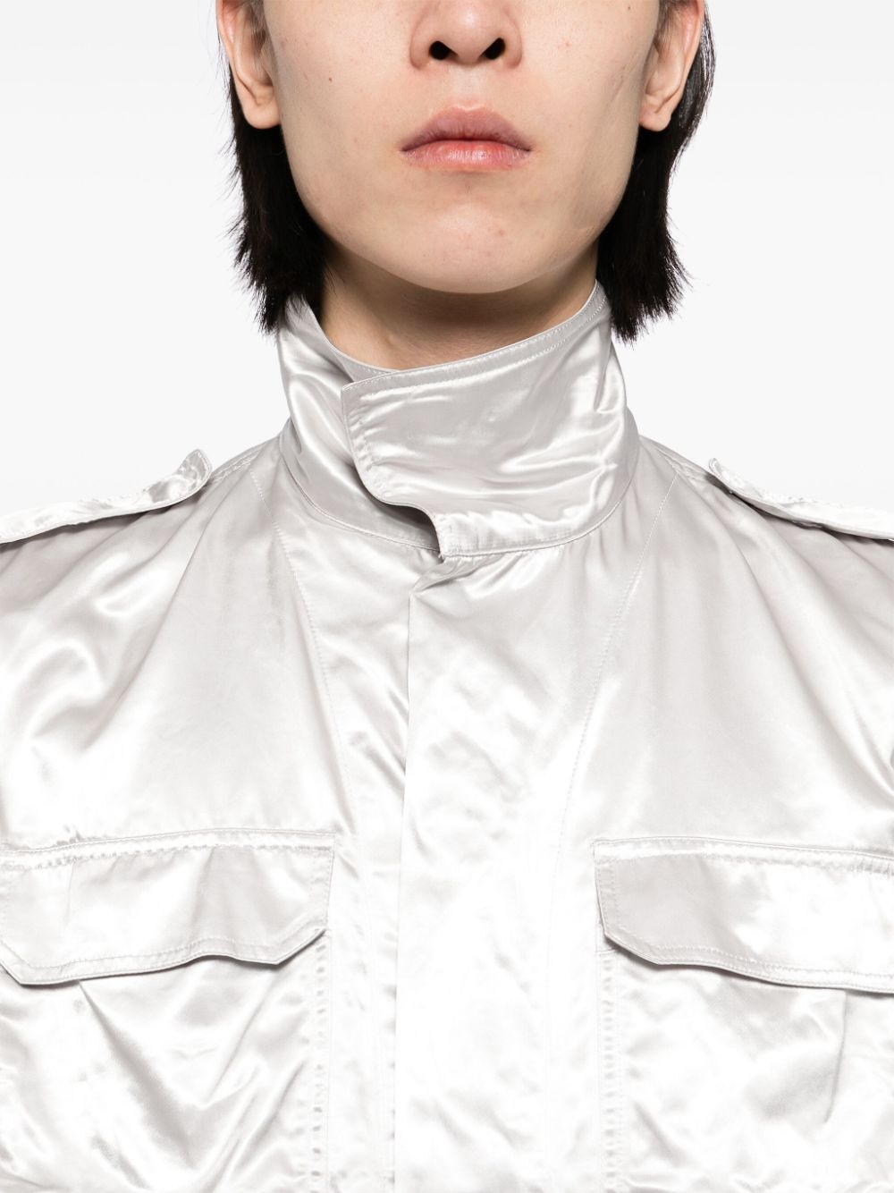 wet look gilet - 5