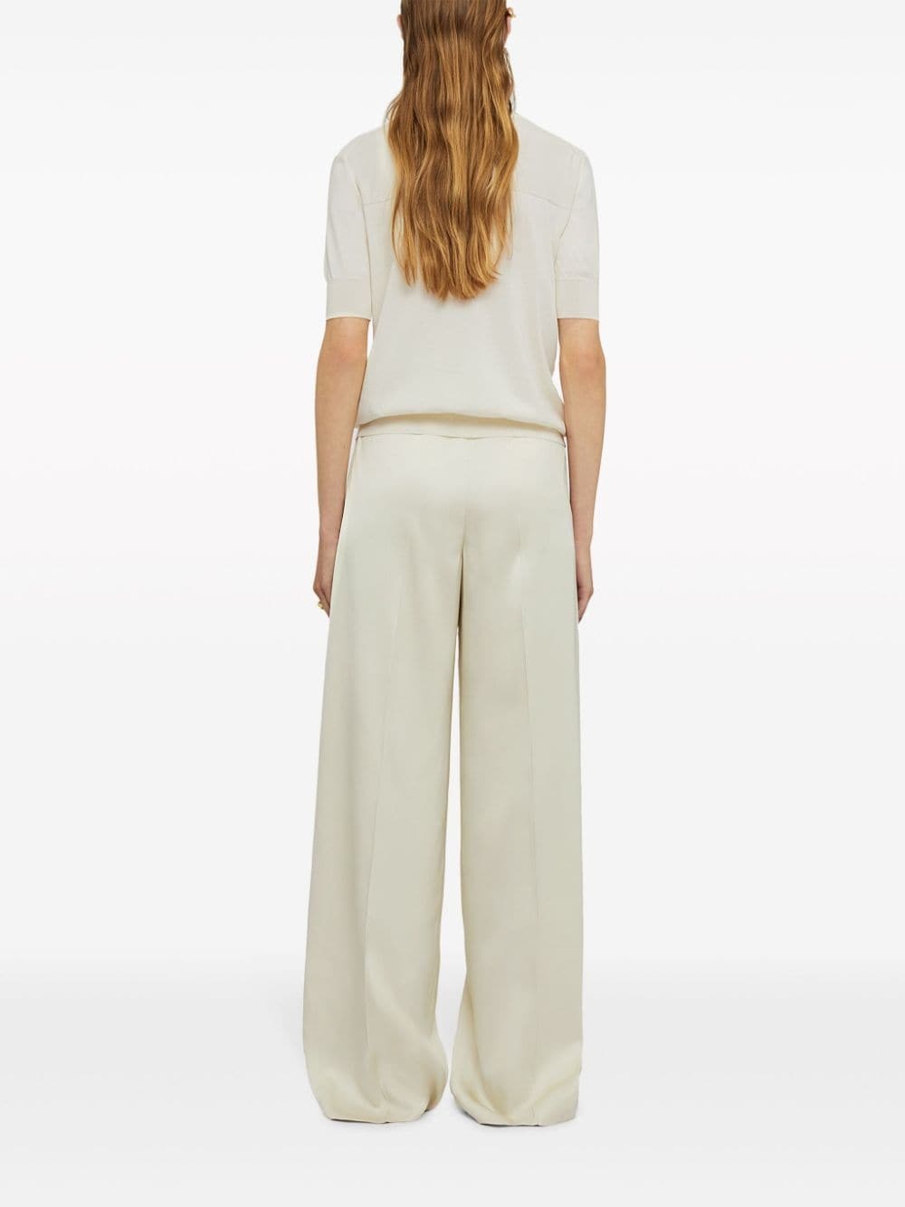 wide-leg tailored trousers - 4