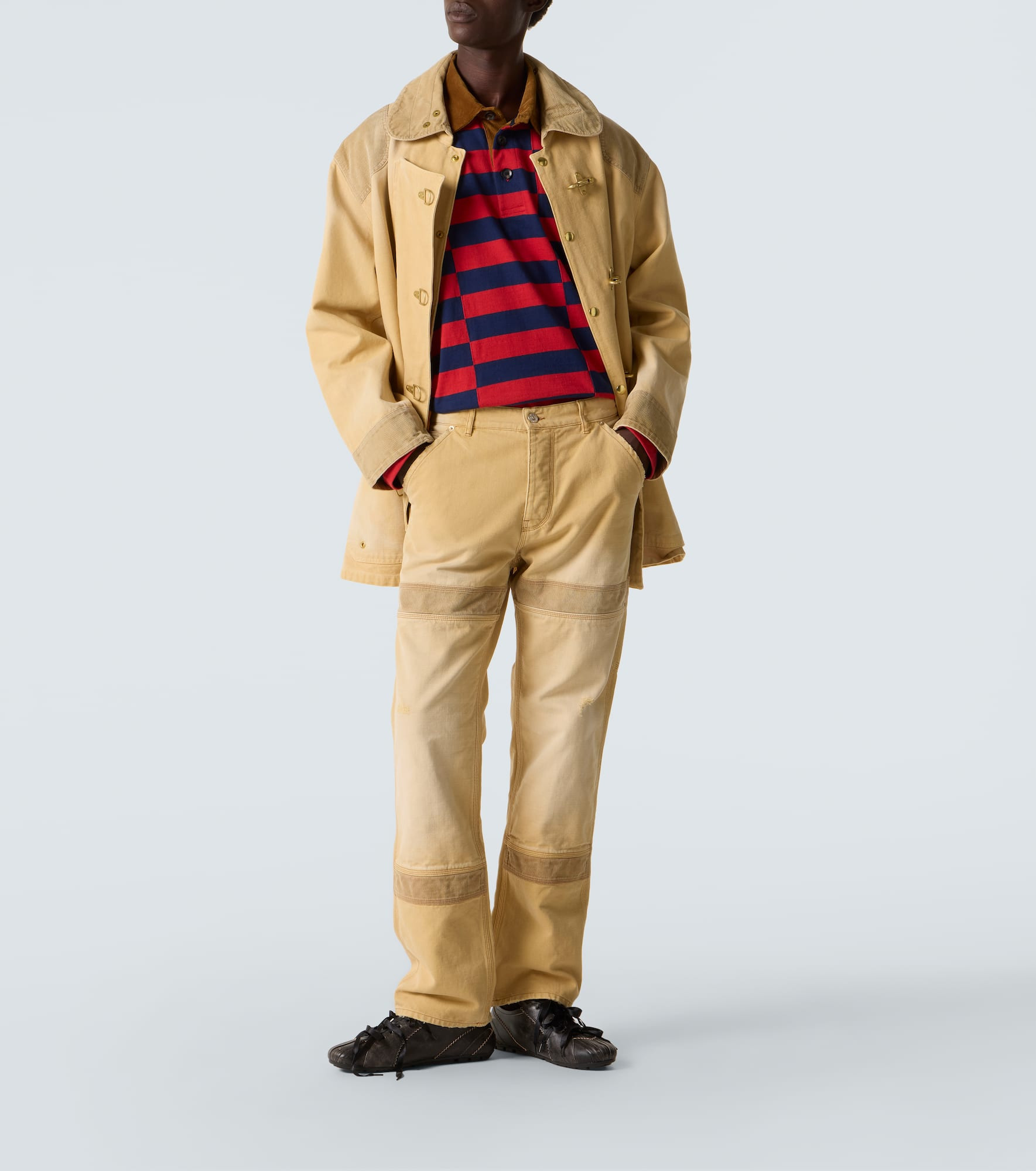 Sierra cotton canvas straight pants - 2