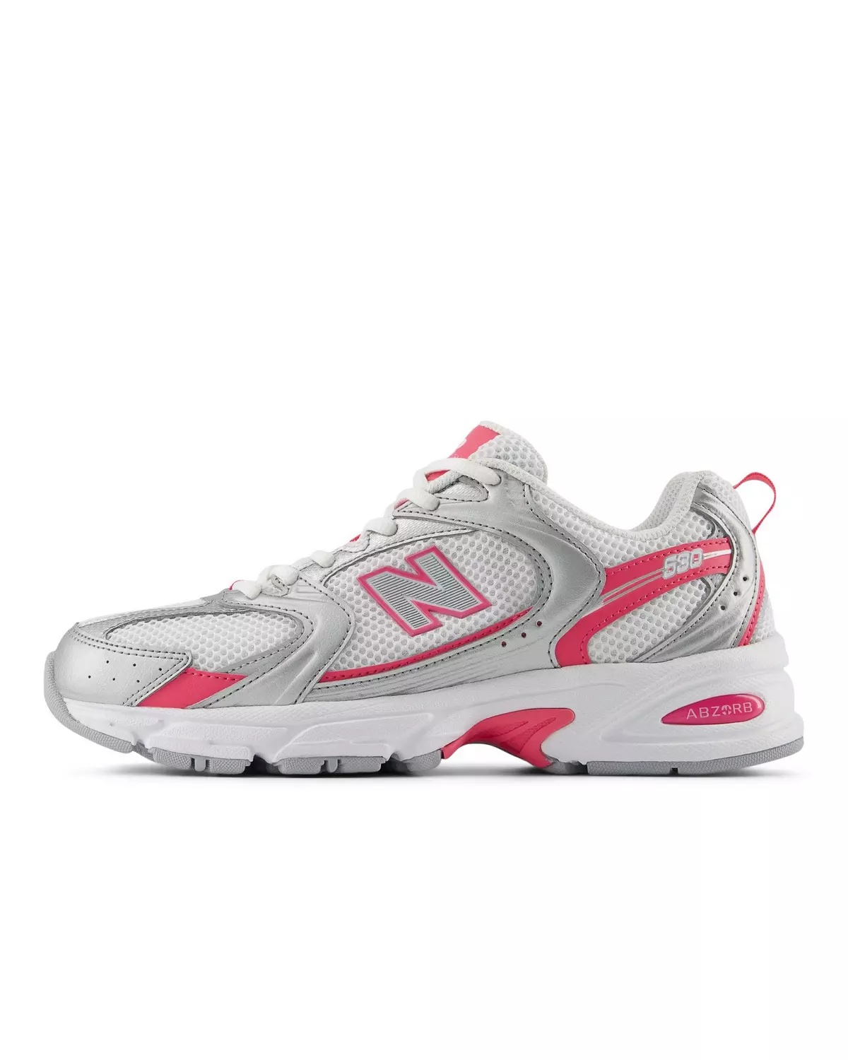 530 "White/Pink/Silver" Unisex Shoe - 3