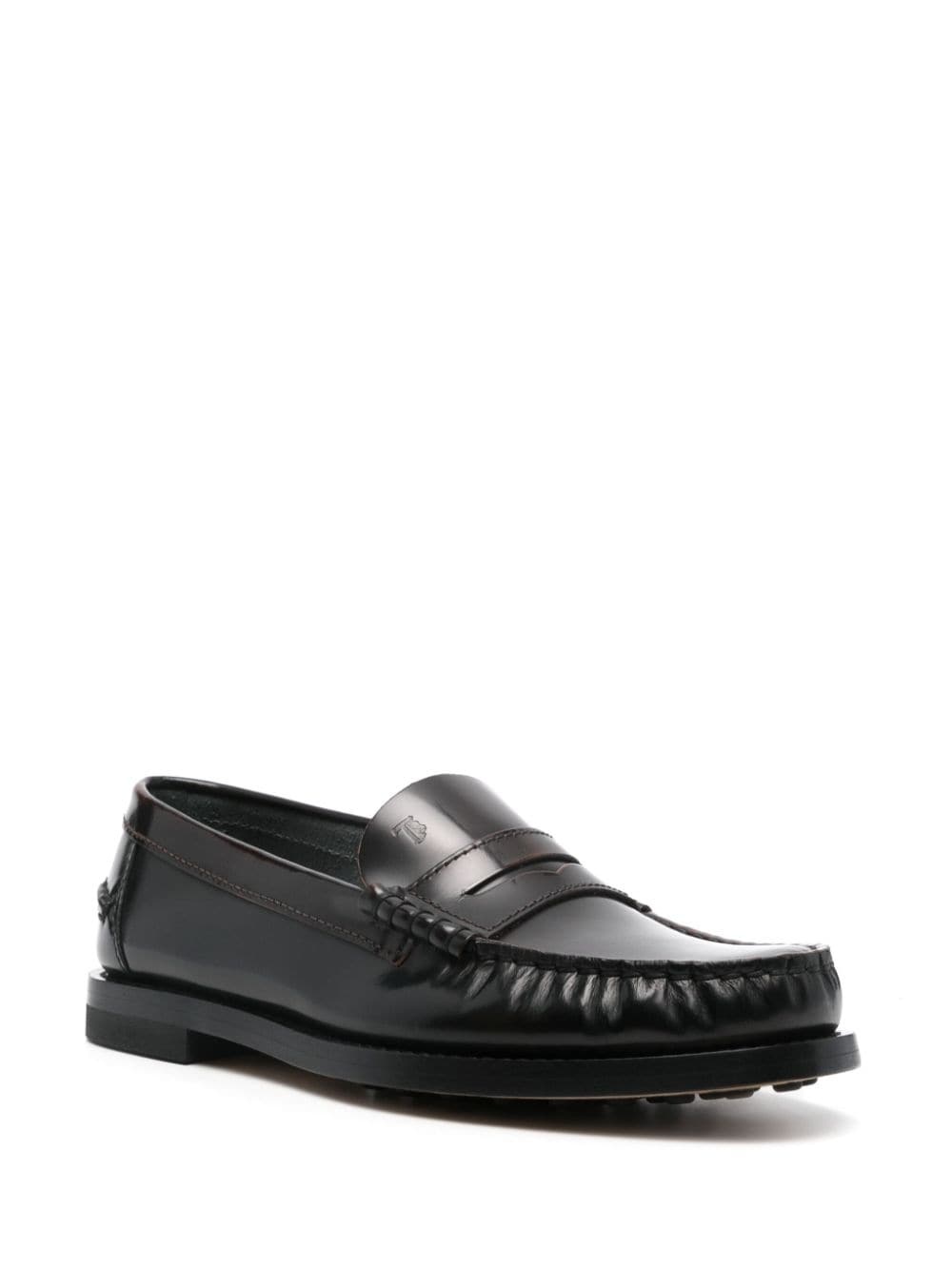 gathered-detail loafers - 2