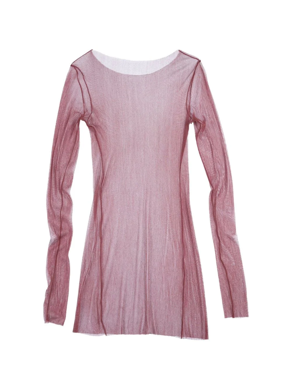 T de Tul sheer long-sleeve top - 1
