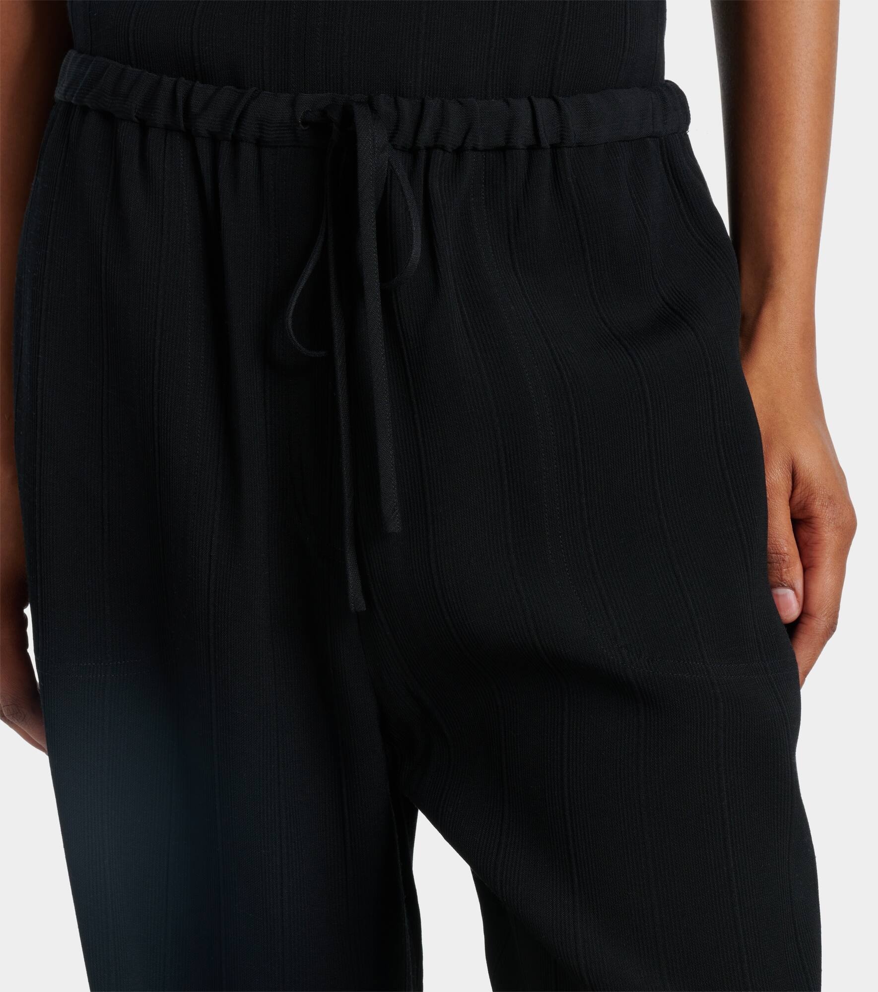 Striped wide-leg pants - 4