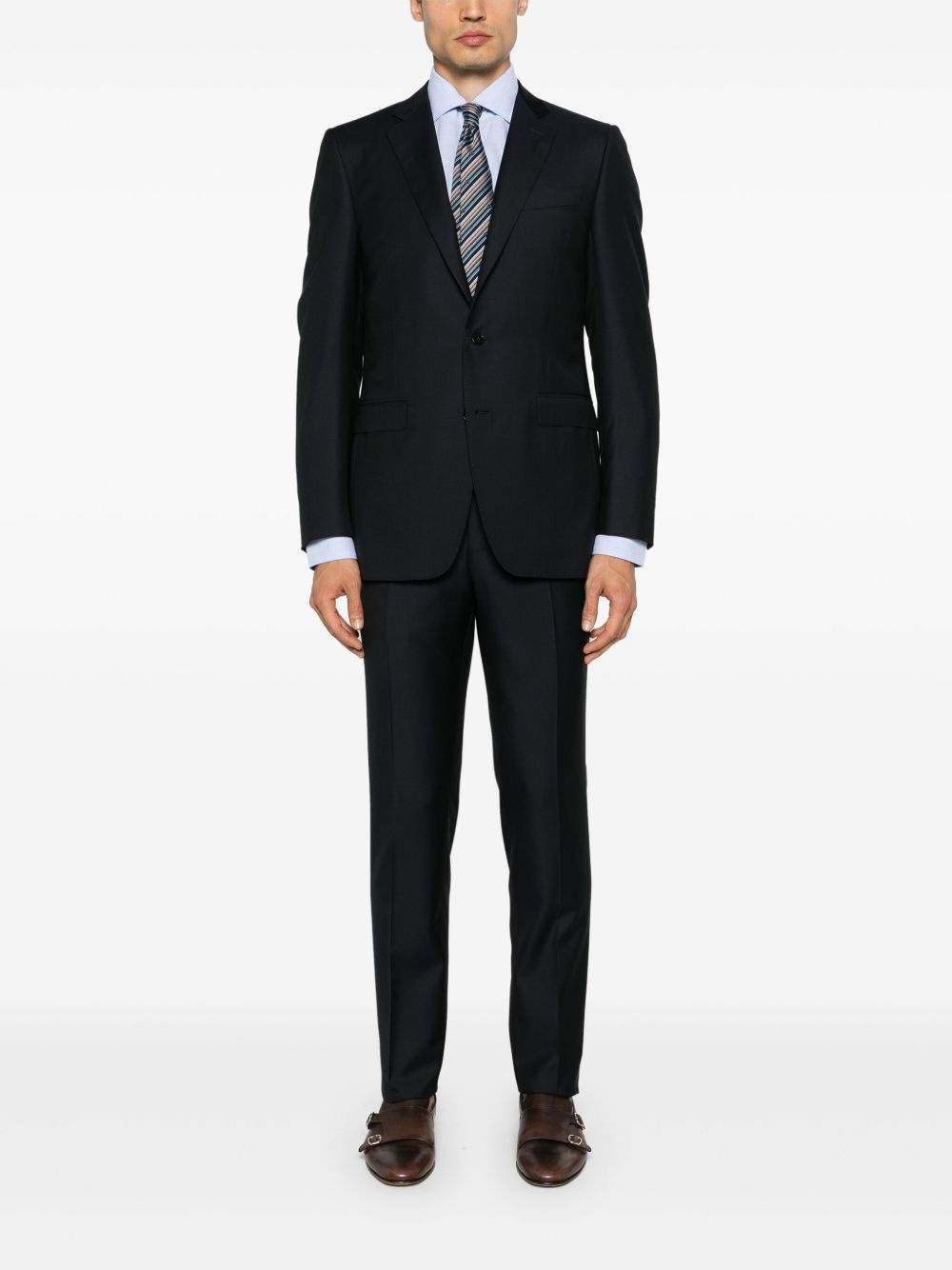 single-breasted wool suit - 2