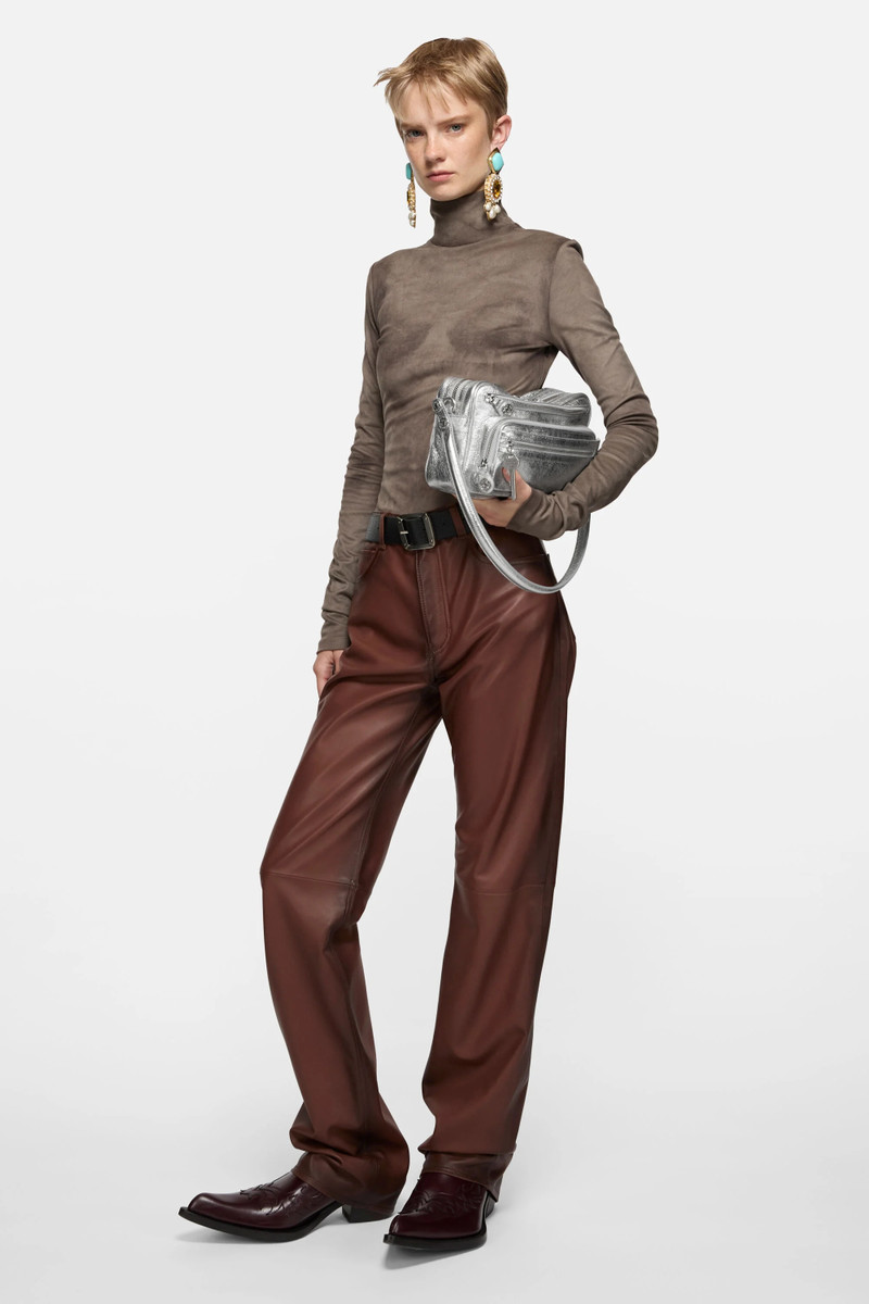 Acne Studios Camero Party Shoulder Bag - Silver outlook