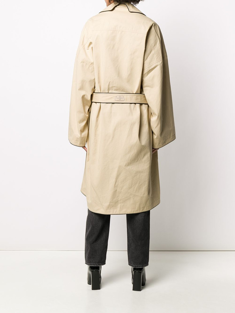 contrast trim trench coat 4
