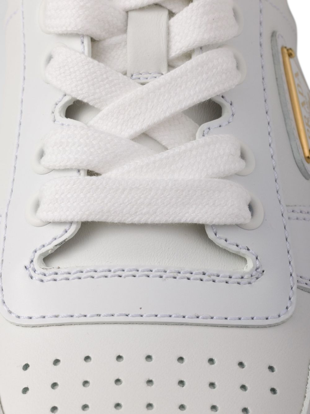 leather lace-up sneakers - 5